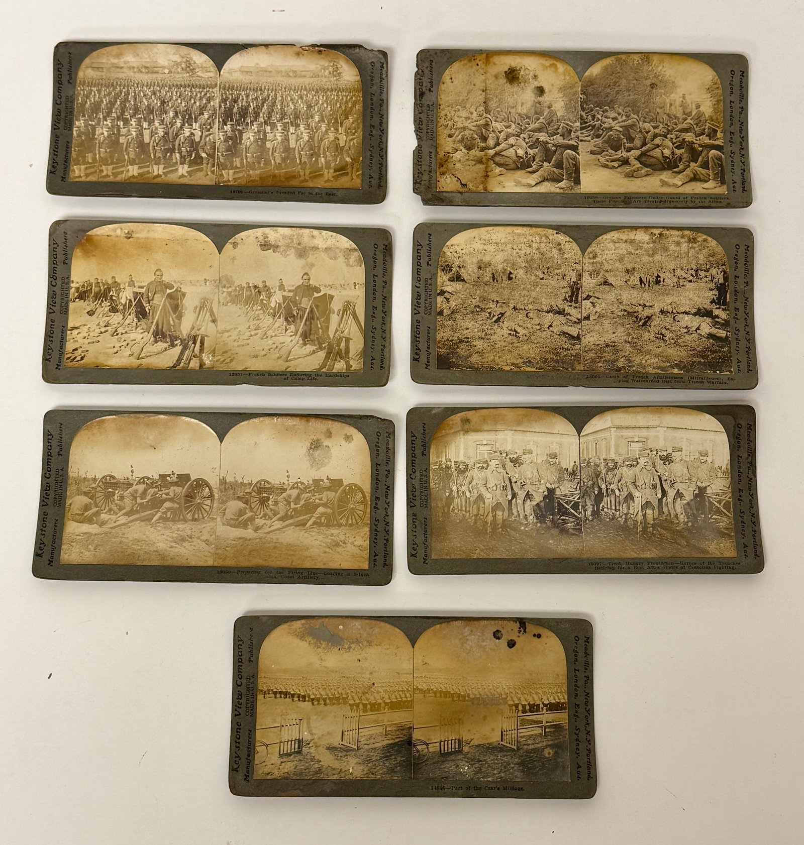 Group of Seven Stereoview Cards (1 of 6)