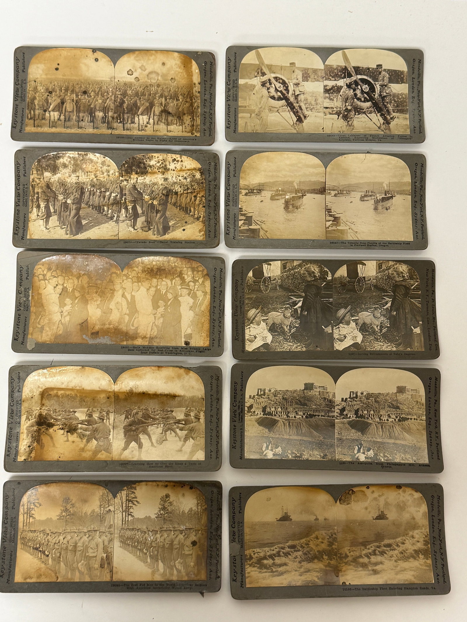 Group of Ten Stereoview Cards (1 of 6)