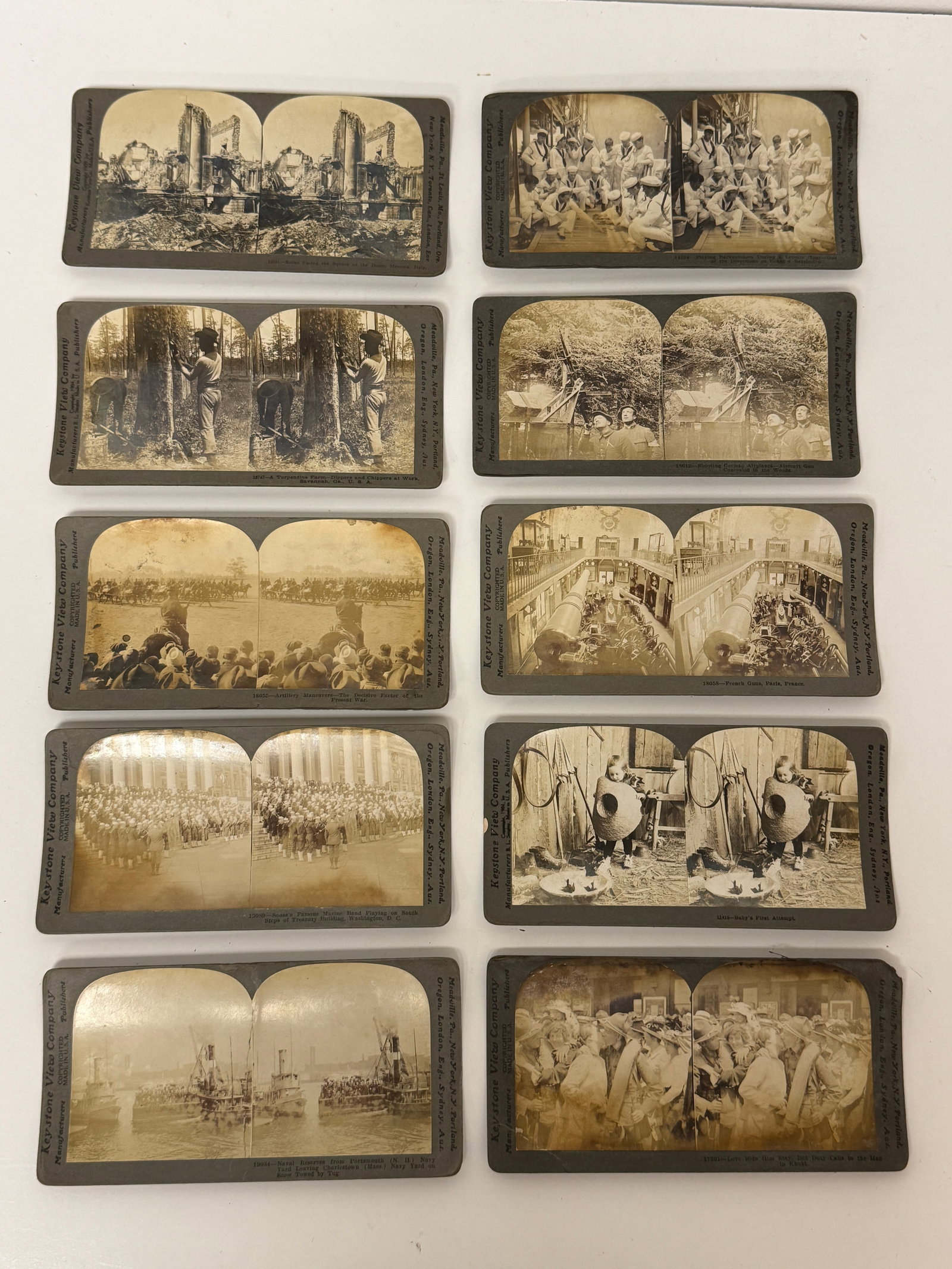 Group of Ten Stereoview Cards (1 of 6)