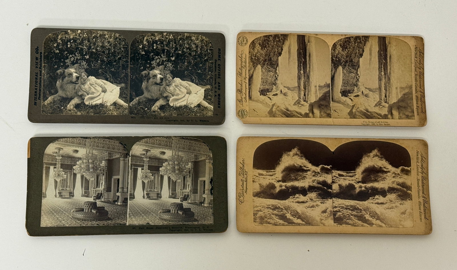 Group of Four Stereoview Cards (1 of 6)
