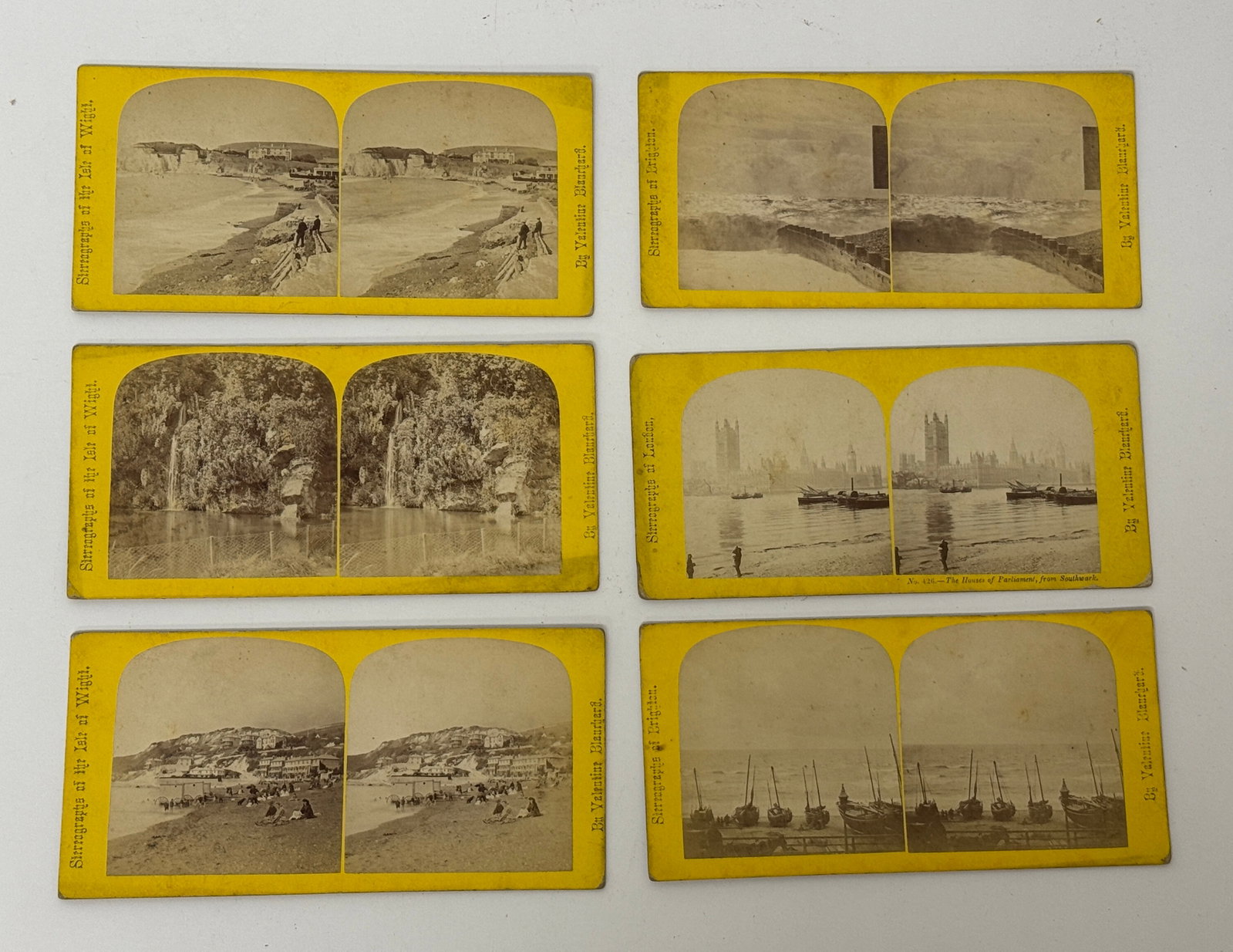 Group of Six Stereoview Cards (1 of 6)