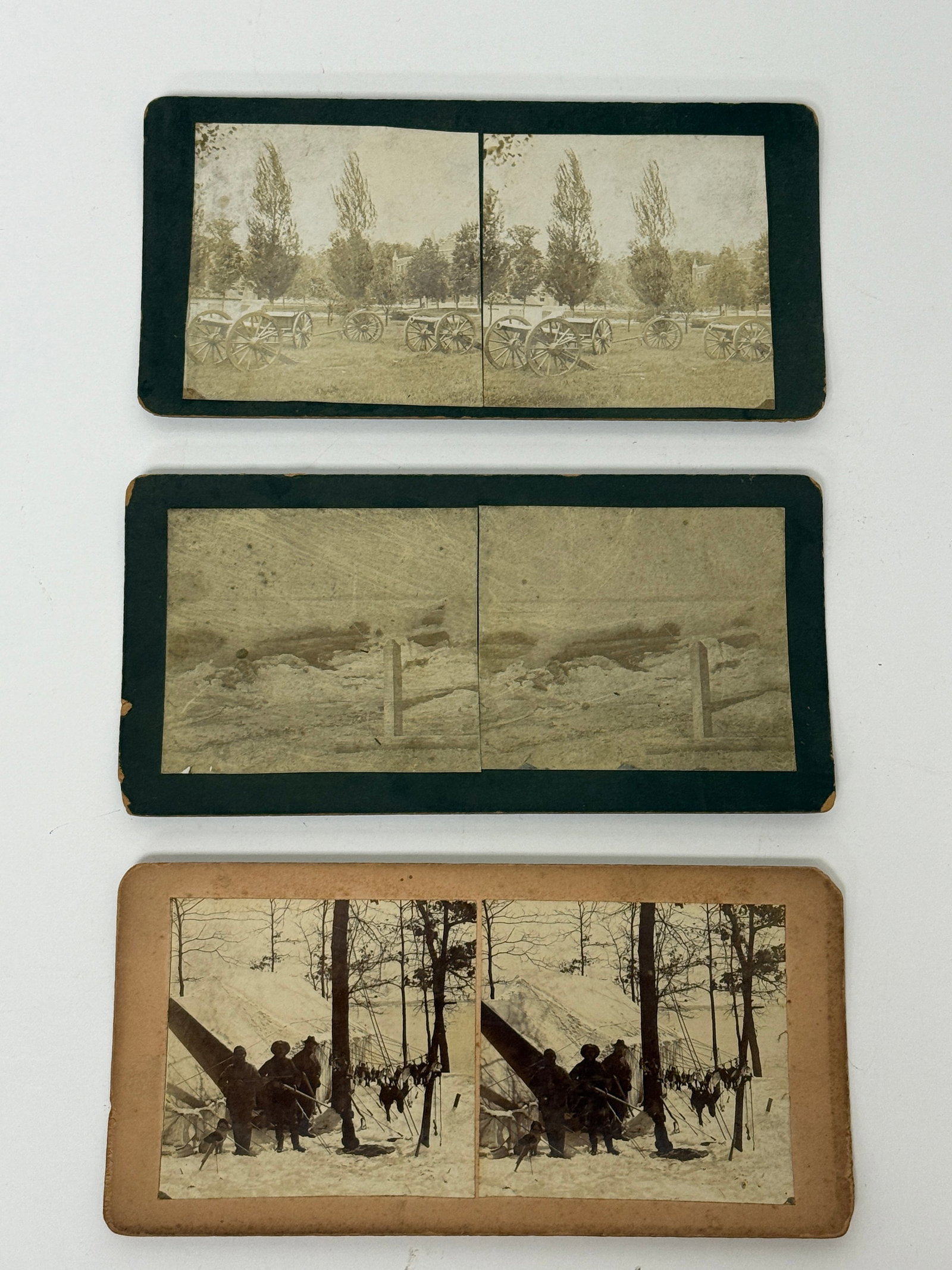 Group of Three Stereoview Cards (1 of 6)
