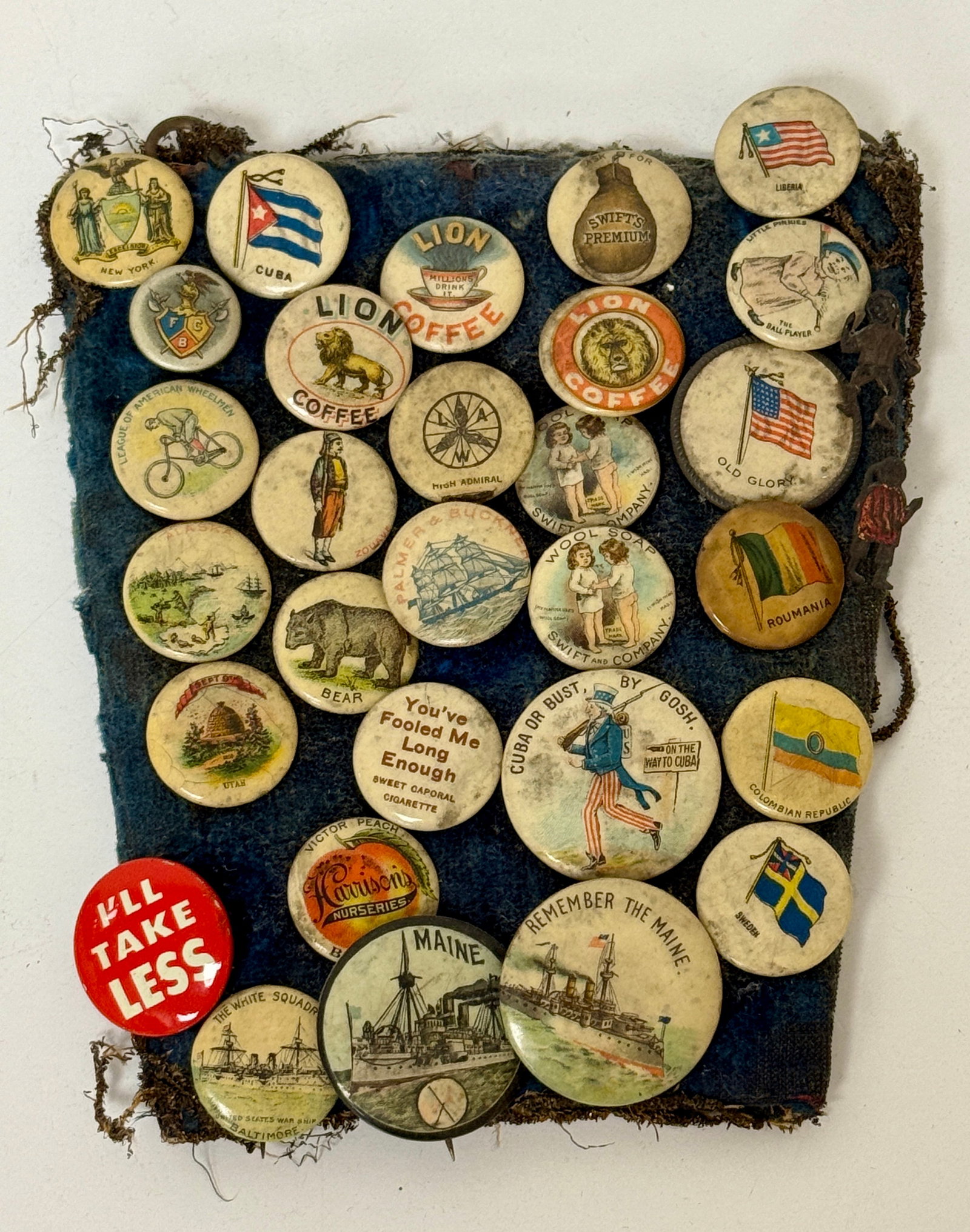 Group of Late 19thC-Early 20thC Souvenir & Advertising Pinbacks (1 of 10)