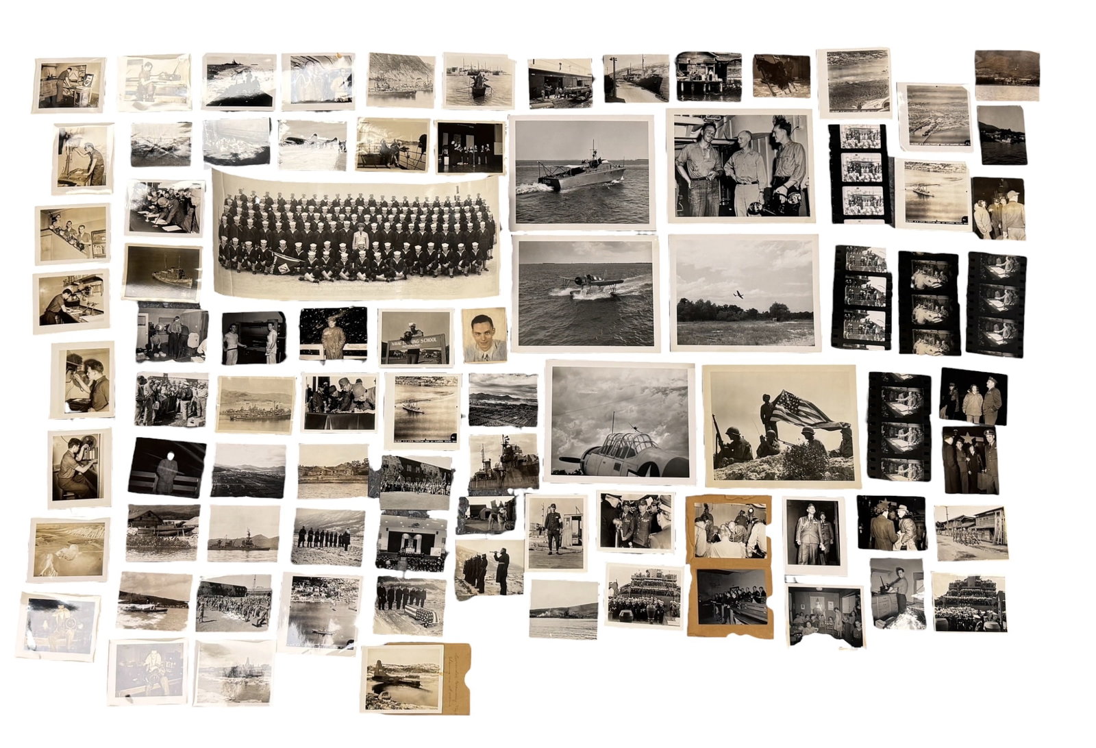 WWII Photo Grouping US Naval Photographer Adak Island WWII Aelutian Islands: From the estate of William George Norquist, Photographer's Mate, Third Class (US Navy.) He was stationed at Adak Island and documented much of what took place in the Aleutian Islands, and the various 