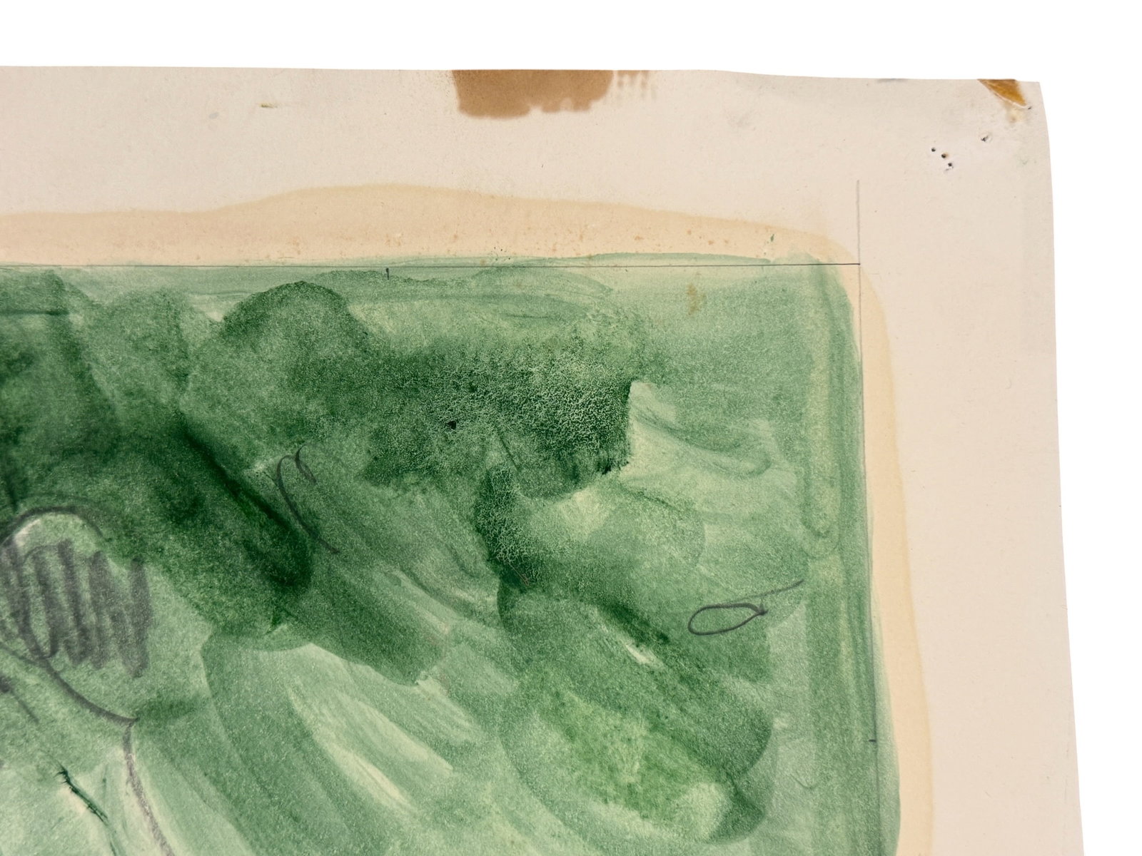 Original Unframed Drawing Road Between Trees, Daniel Lang - 5
