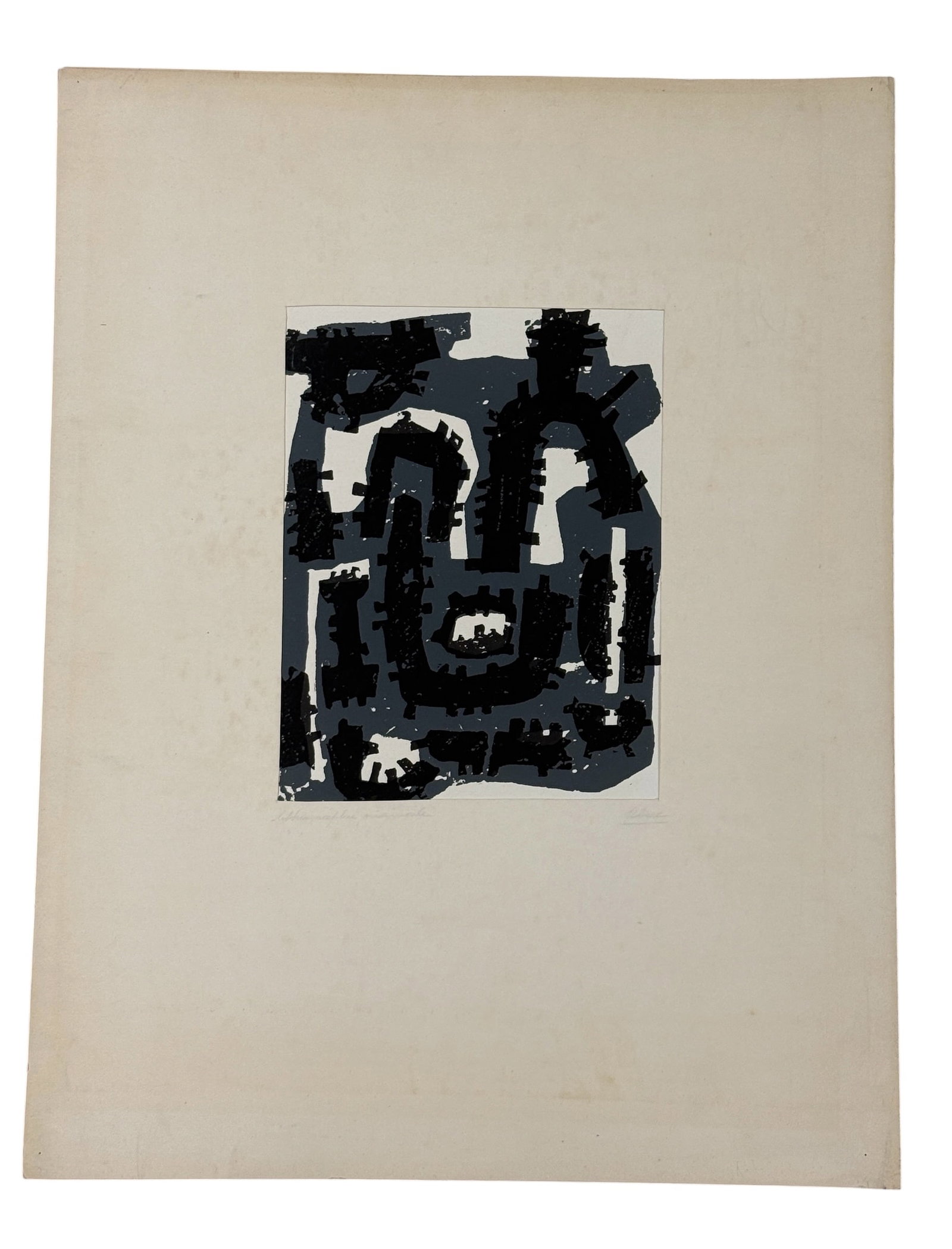 Raoul Ubac Original Abstract Woodcut Composition (1 of 5)