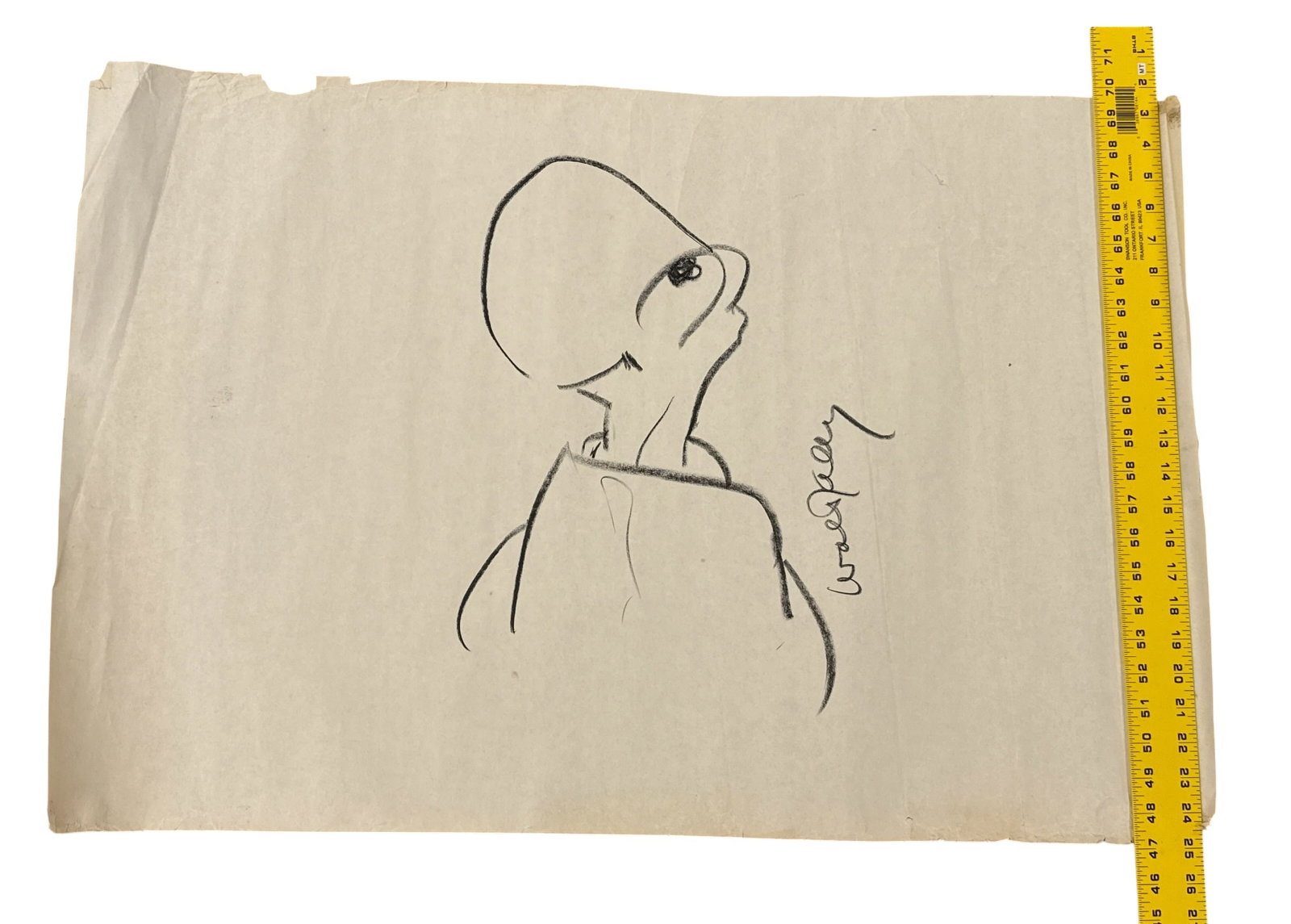 Orignial Walt Kelly Pencil Drawing Churchy La Femme Cartoonist Animator (1 of 5)