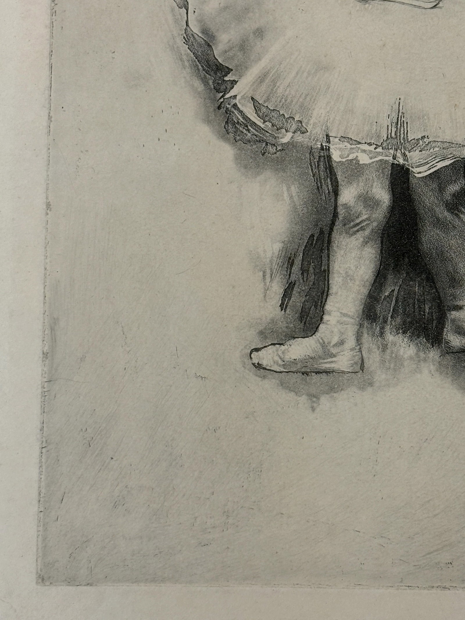 Louis Legrand Signed Proof Etching "Premiere Lecon" - 7
