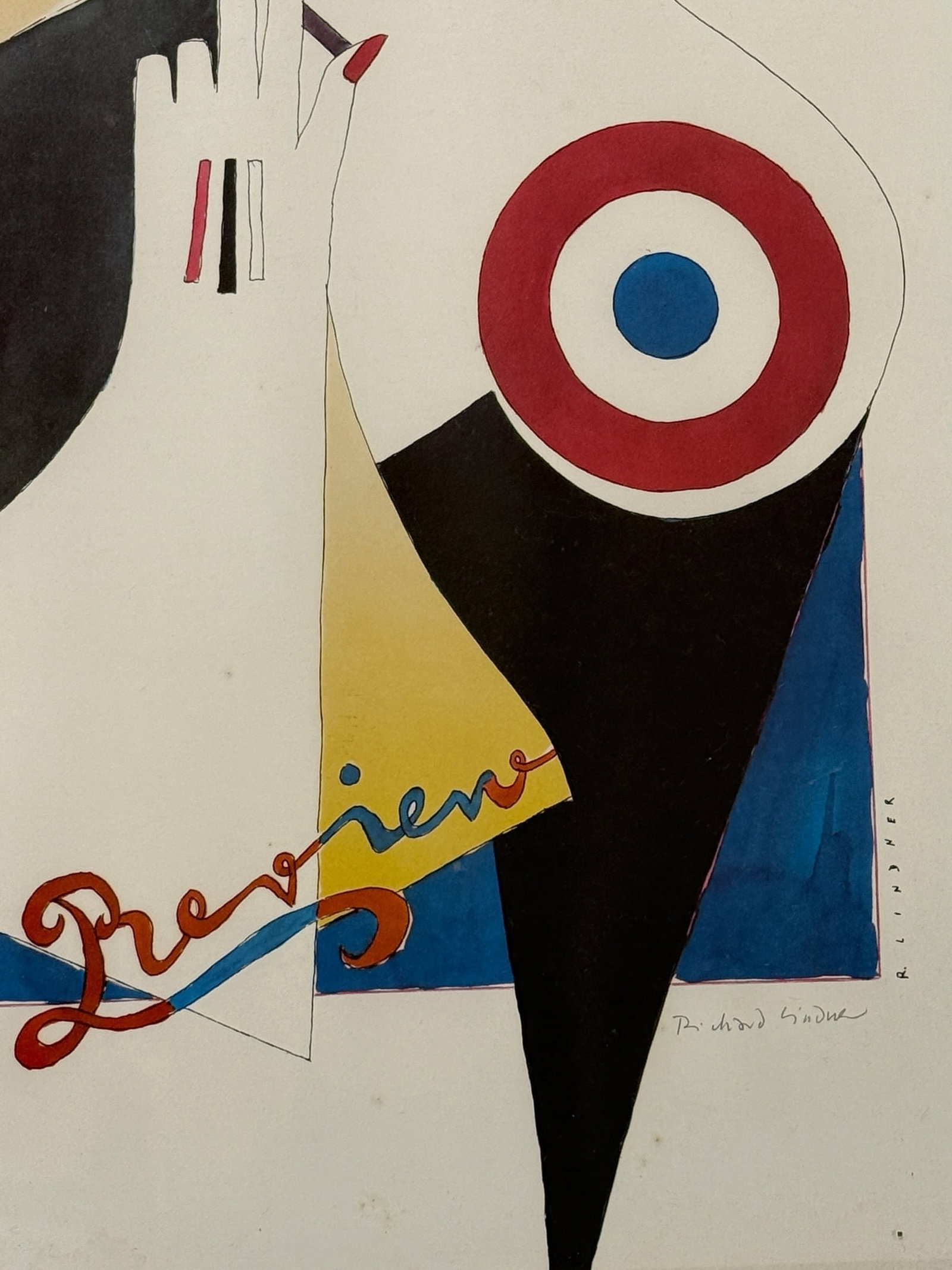 Richard Lindner 1965 "Paris Review" Signed Offset Lithograph - 5