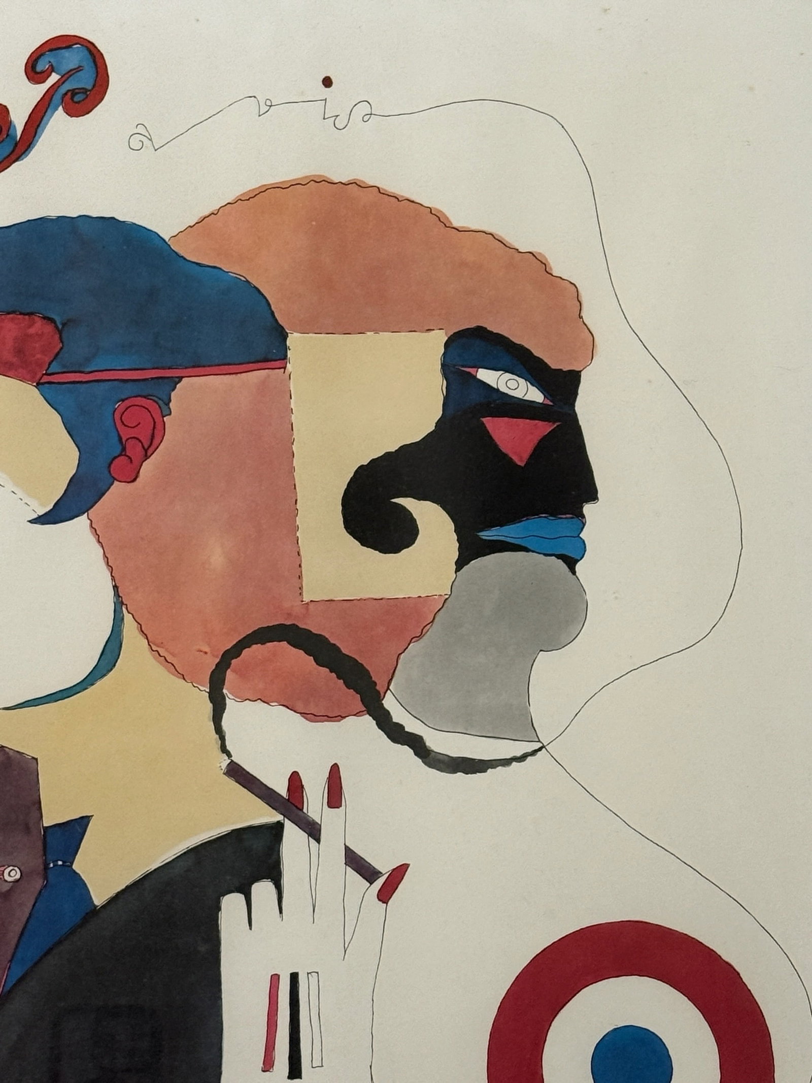 Richard Lindner 1965 "Paris Review" Signed Offset Lithograph - 8