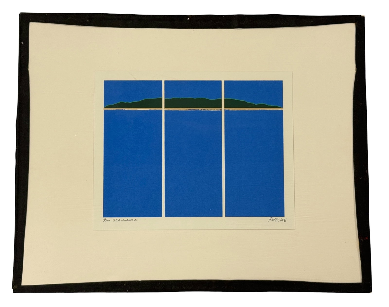 Numbered Silkscreen Print 'Sea Window' by Steven Poleskie (1 of 6)