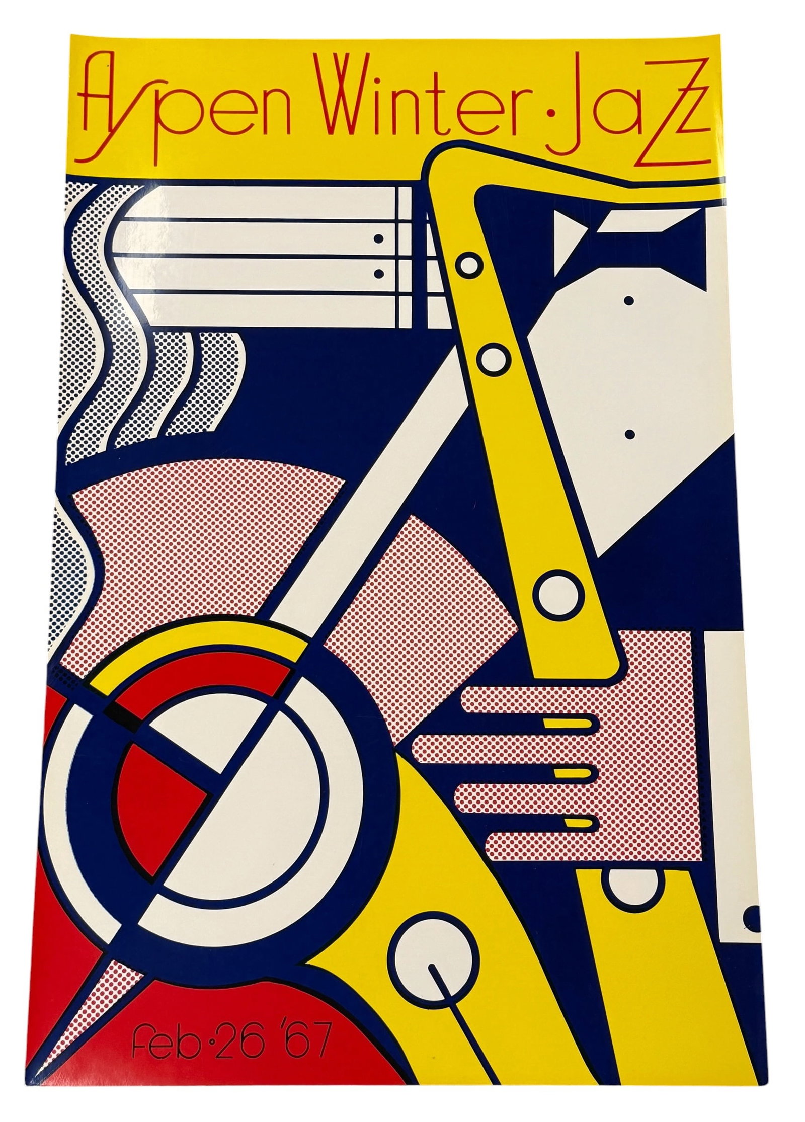Roy Lichtenstein Aspen Winter Jazz Screenprint Poster (1 of 12)