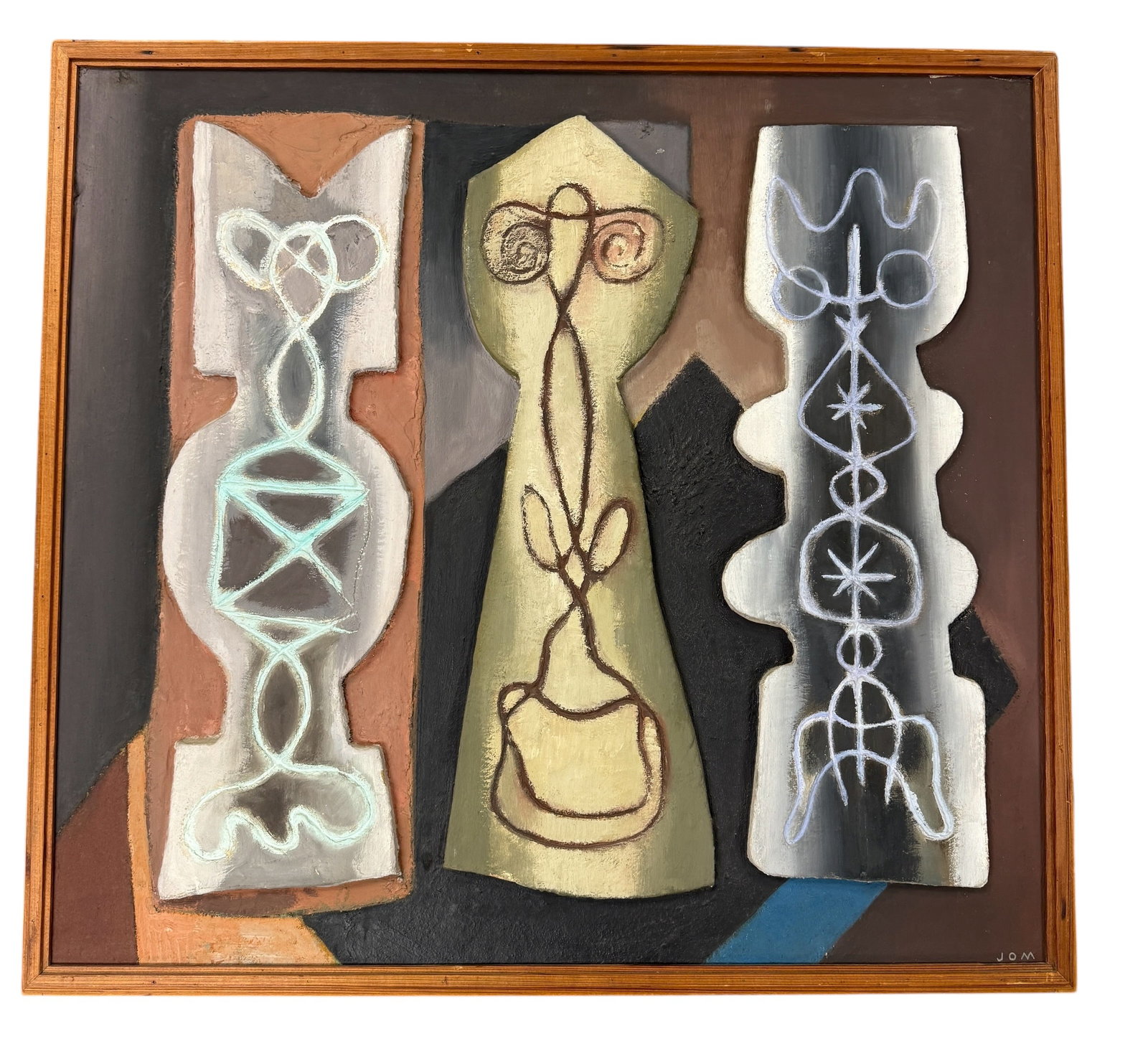 Abstract Sculptural Painting "Waterford Beakers" by James Owen Mahoney (1 of 17)