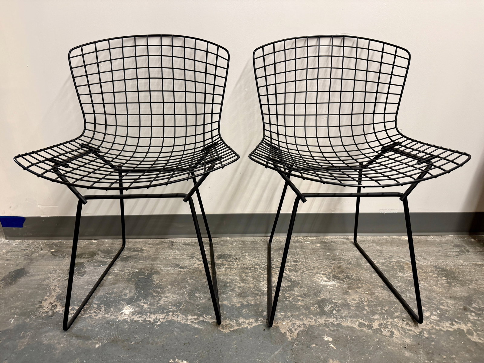 Pair Vintage MCM Harry Bertoia Wire Side Chairs for Knoll (1 of 10)