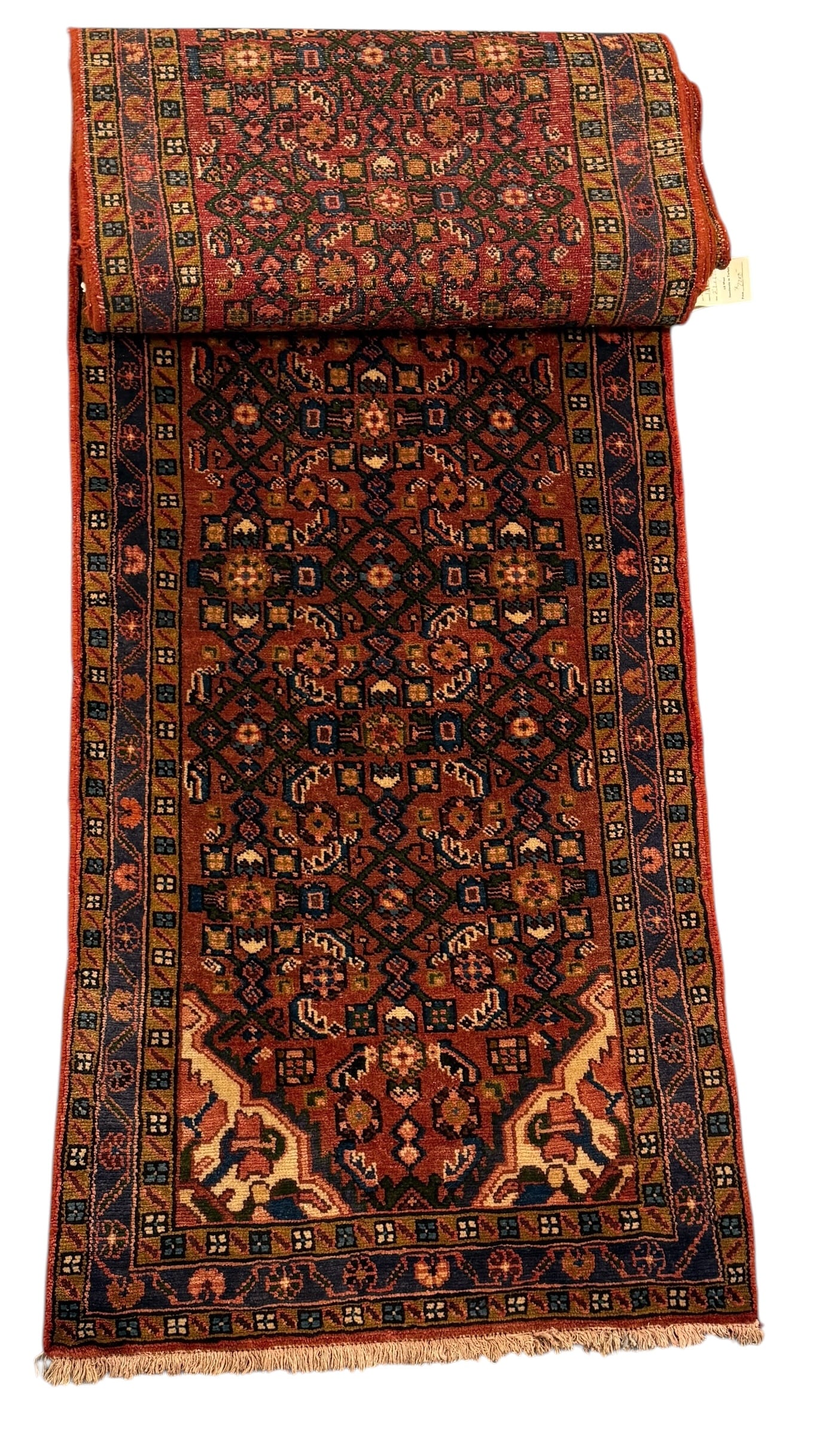 Vintage Persian Hamadan Runner 2'7" x 17' (1 of 14)