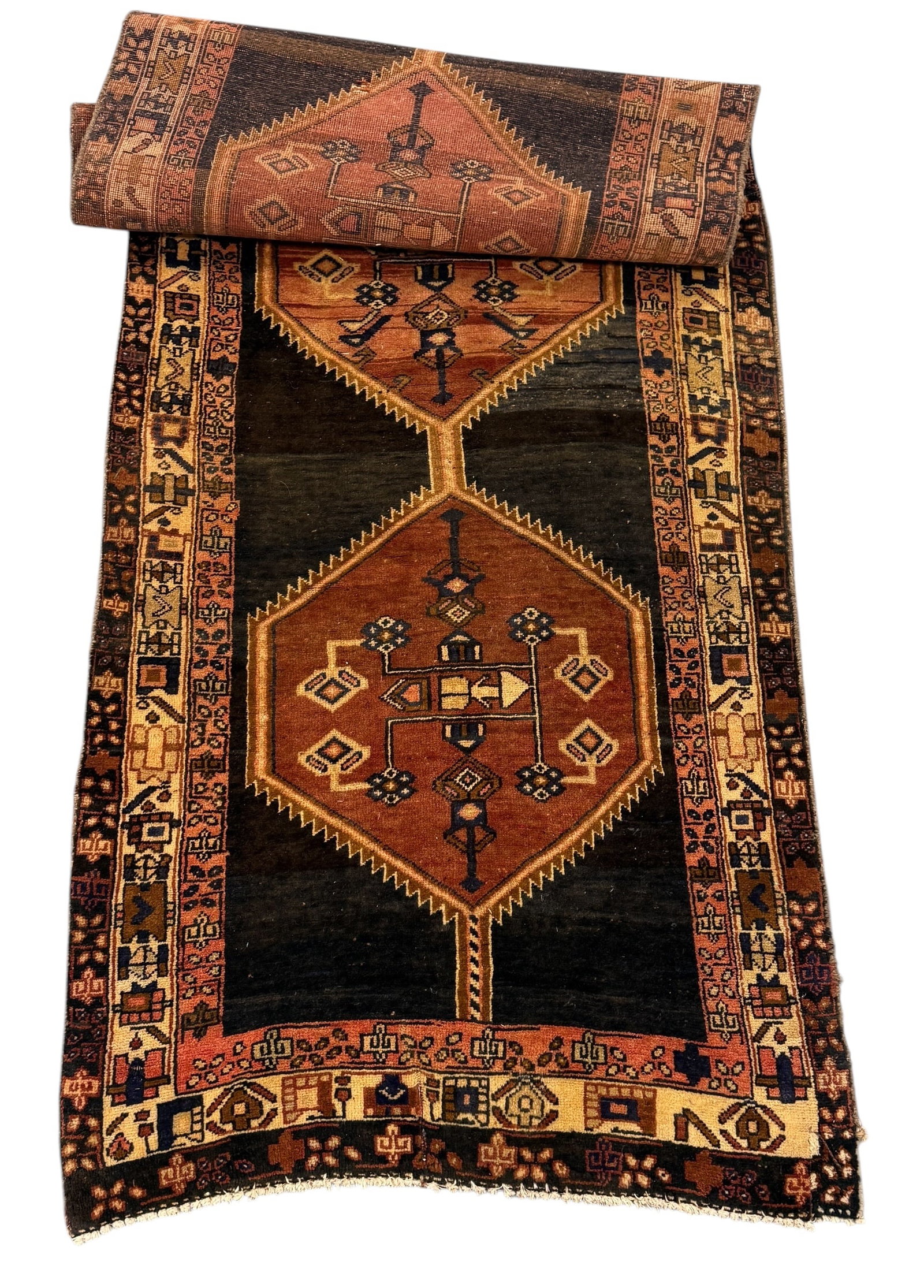 Vintage Persian Hamadan Runner 3'9" x 10'9" (1 of 10)