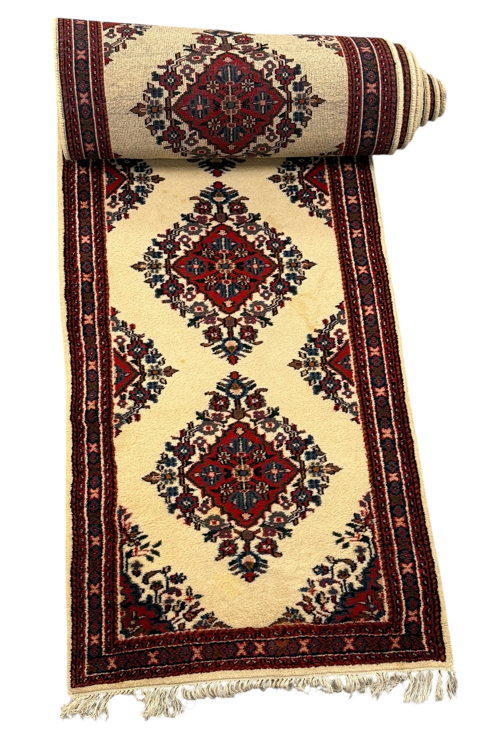 Vintage Indian Floral Rug / Long Runner 2'8" x 19'11" (1 of 13)