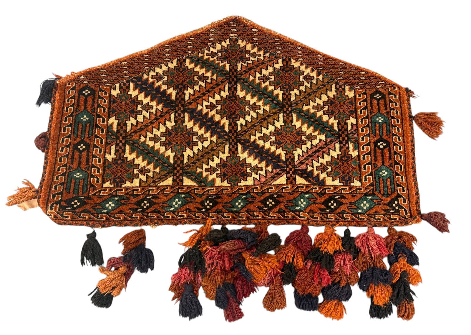 Vintage Turkmen Yamut Asmalik Camel Trappings Rug Saddle (1 of 8)