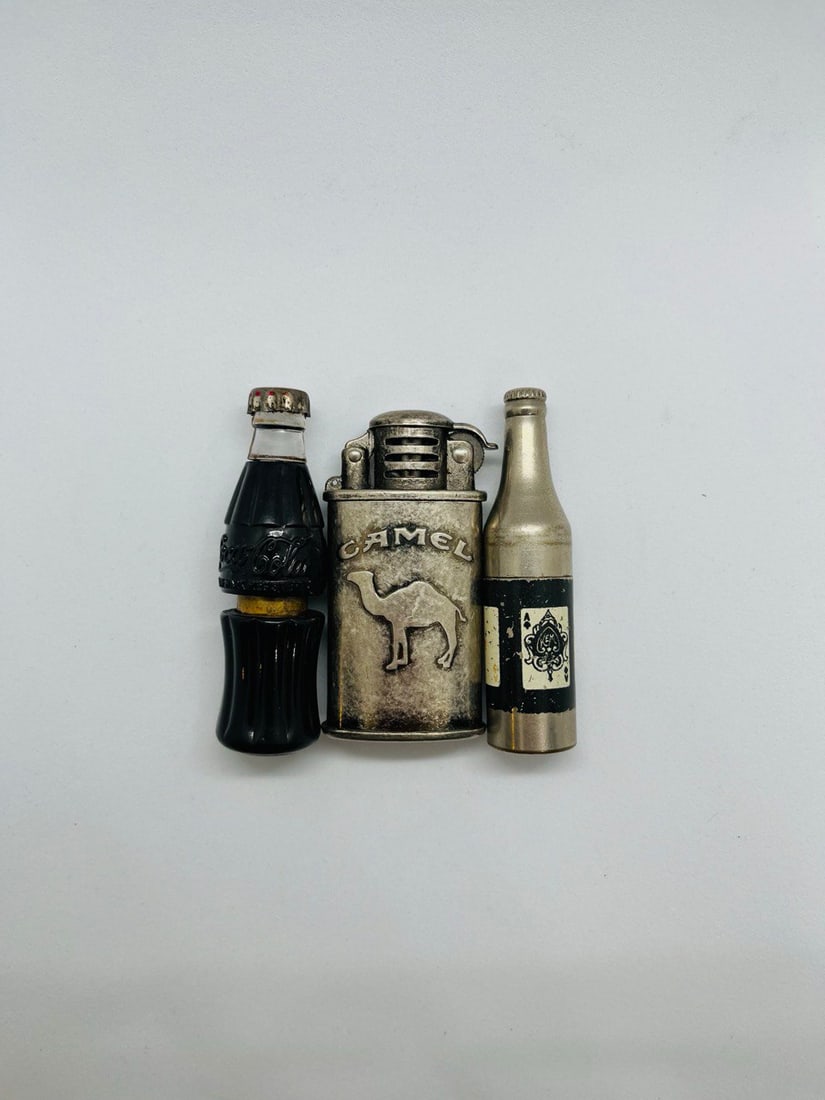 COCA COLA BOTTLE LIGHER: COCA COLA BOTTLE LIGHER-ACE BOTTEL-CAMEL LIGHTER