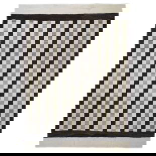 Persian Kilim 1142160: Persian Flatweave Safari Kilim 8&#215;11 Ivory & Brown Handmade Area Rug Content: Wool