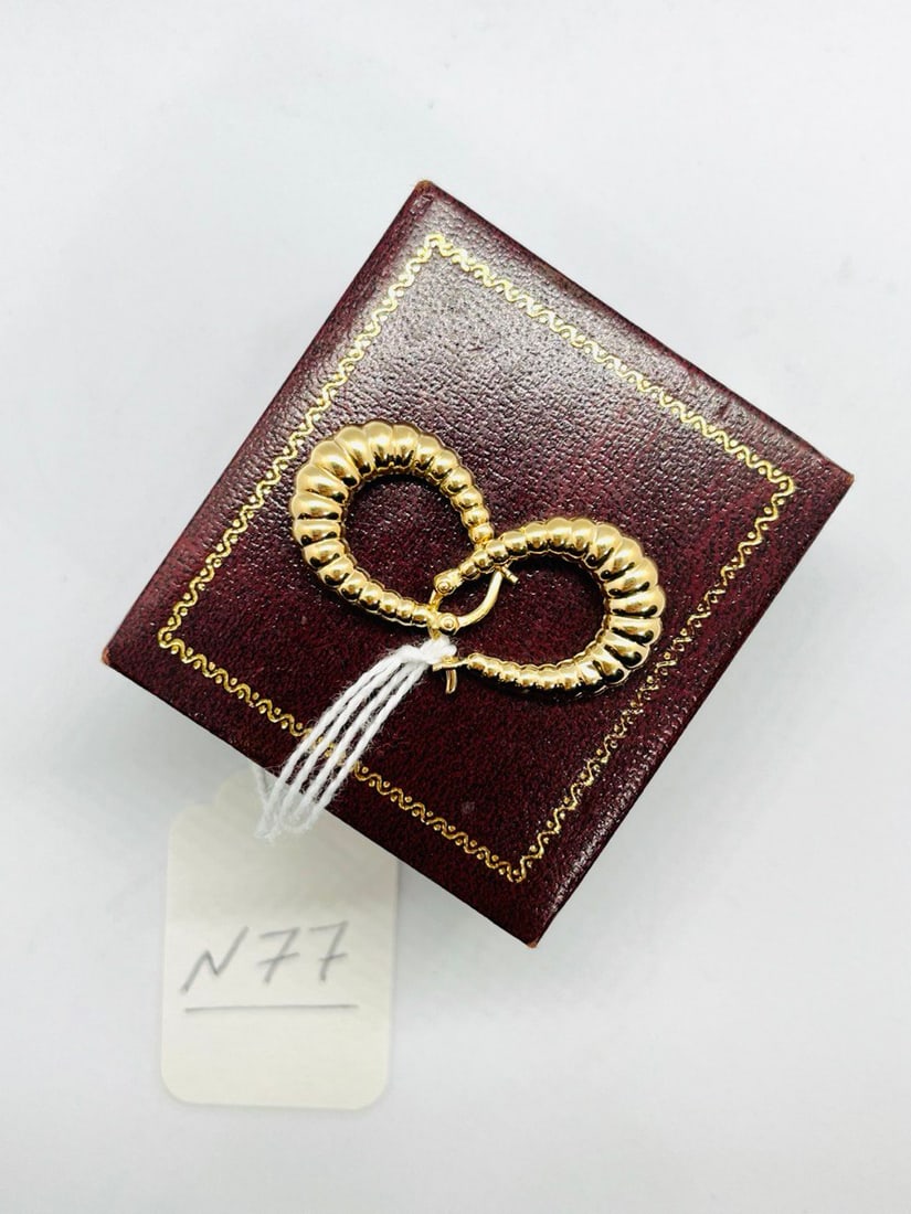 YELLOW GOLD EARRING - 2