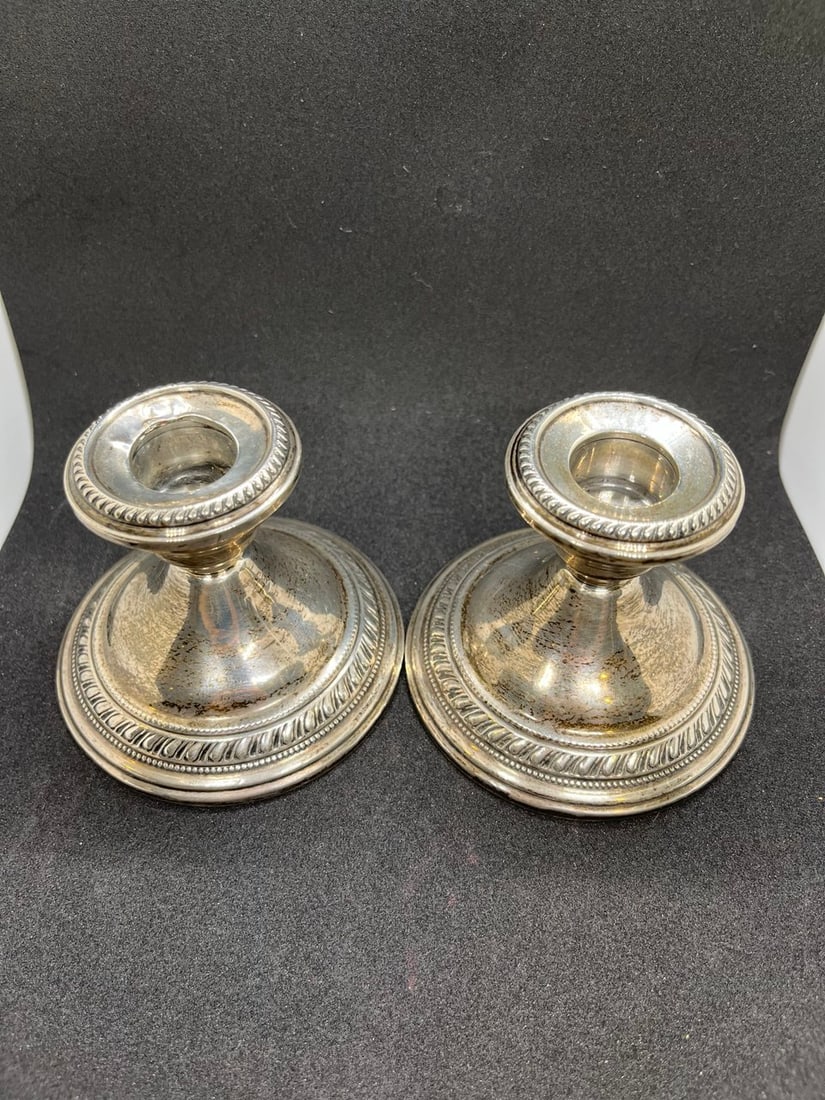 2 STERLING SILVER CANDEL SET - 2