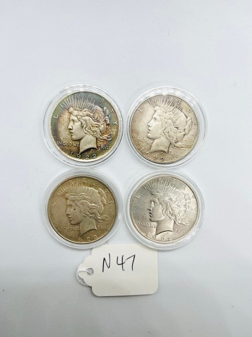 SILVER ONE DOLLER United States of America Liberty coins (1 of 2)