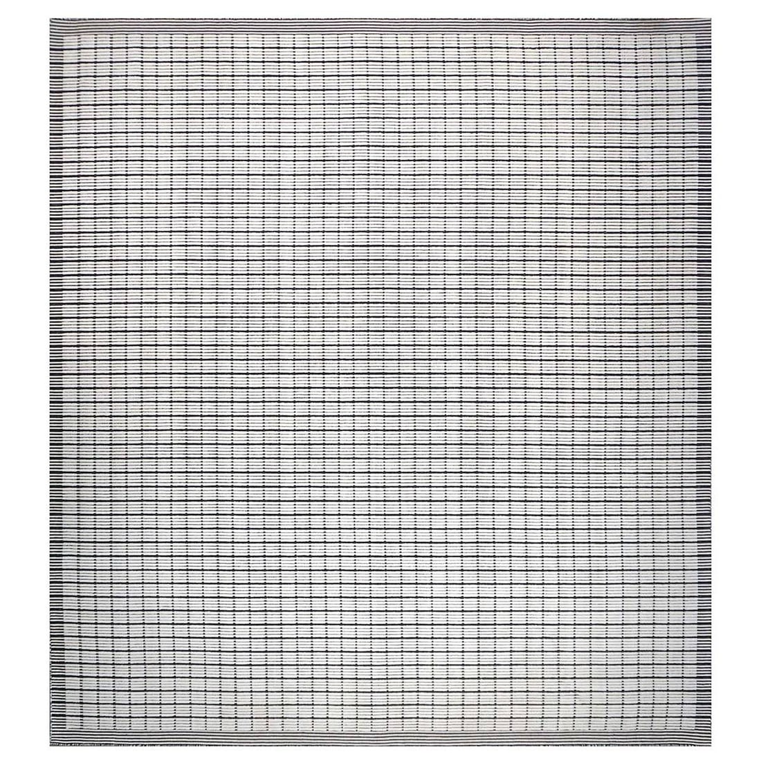 Modern 3D Wool1144037: Modern 3D Wool 12×14 White & Black Handloom Area Rug Content Wool Origin: India Actual size: 12’6″ x 13’10”