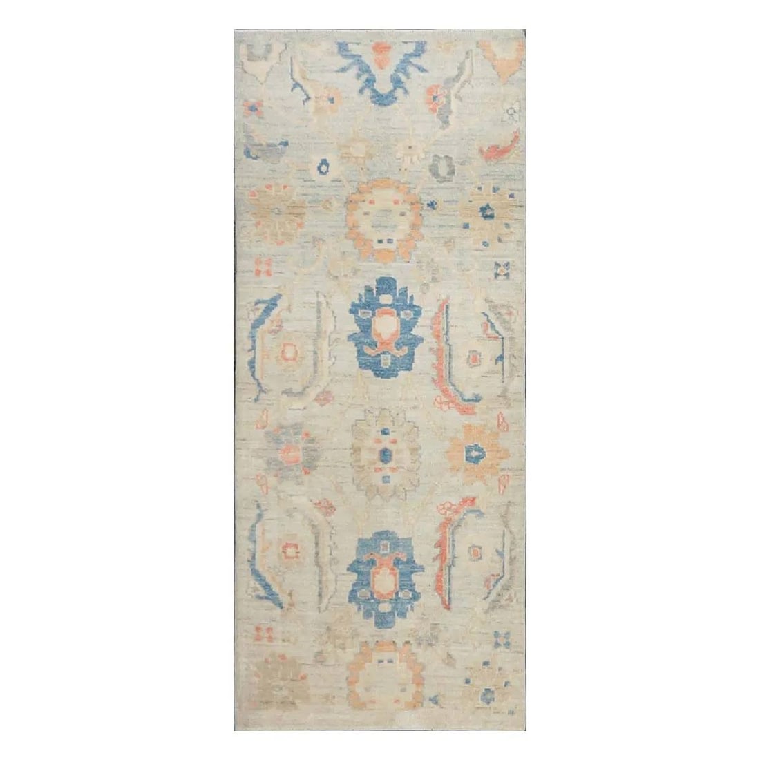Turkish rug 1144162: 21st Century Sultanabad Master 3×6 Light Blue & Multi Color Handmade Runner RugActual size: 2’7″x6’2″