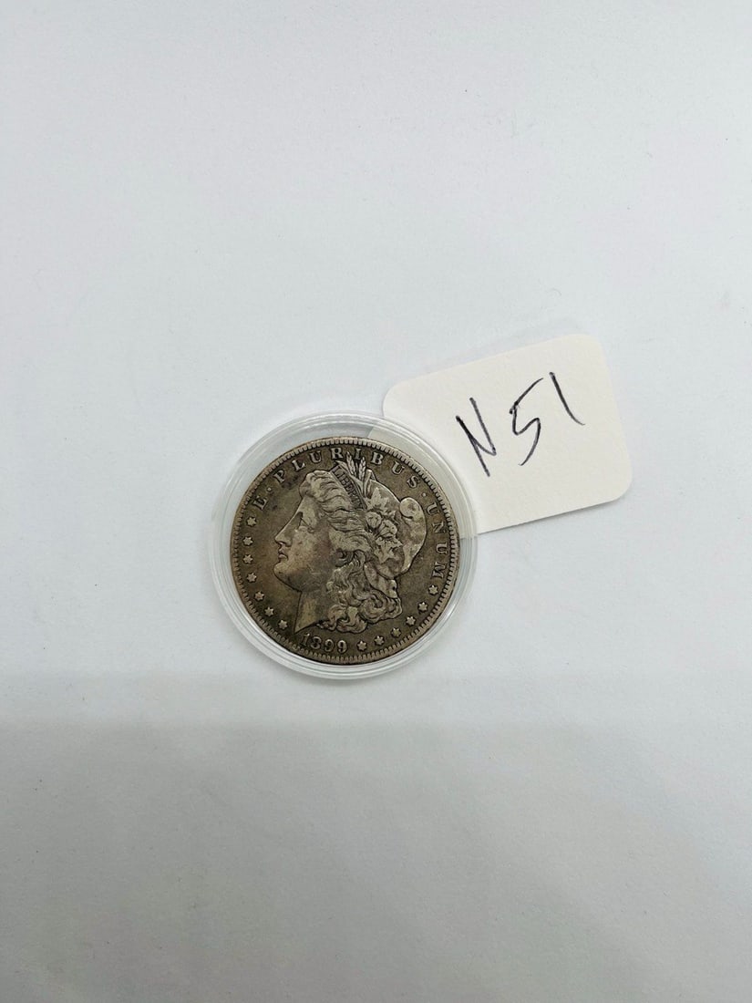 SILVER ONE DOLLER United States of America Liberty coin: lady liberty one dollar siver 1899