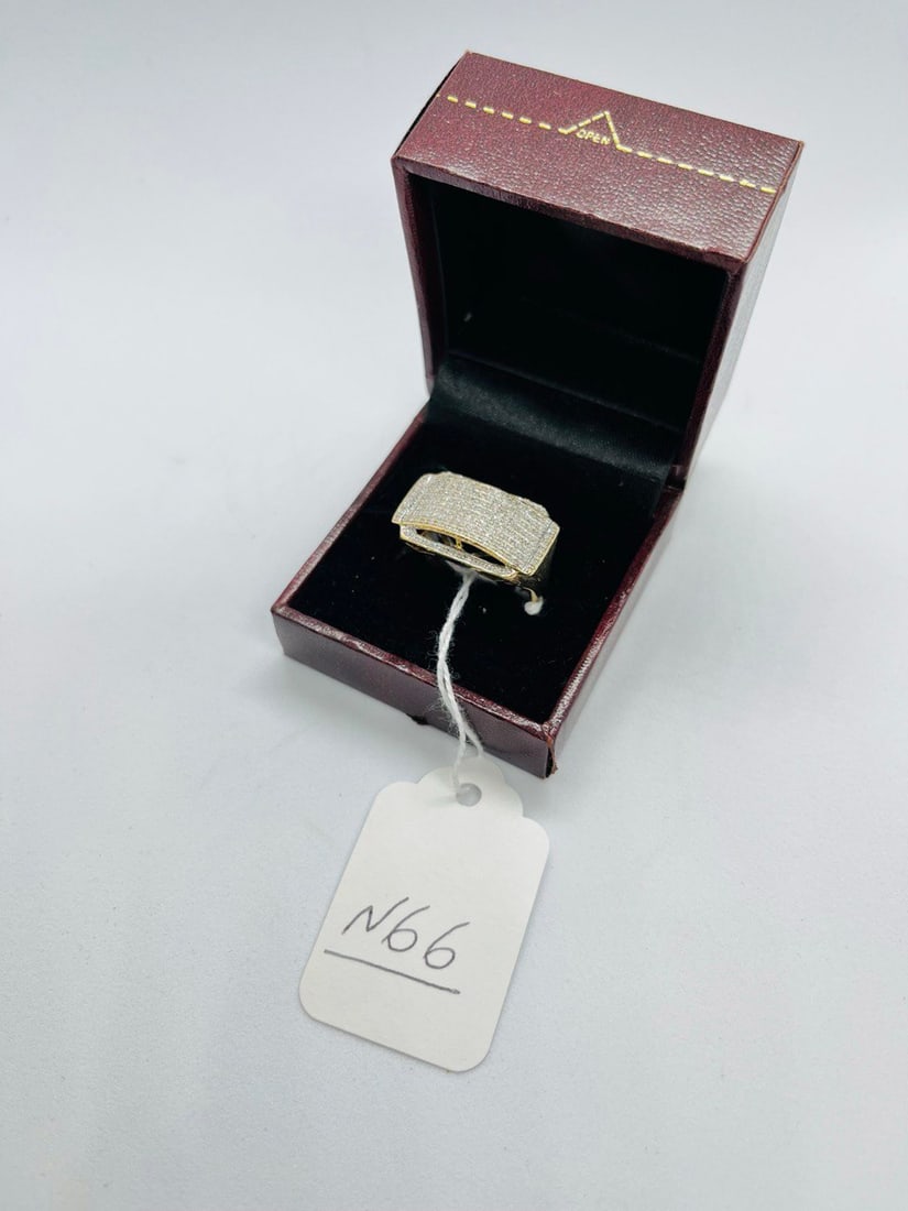 MAN YELLOW GOLD: 10K YELLOW GOLD 1.25 CTTW OF DIAMOND SIZE 10