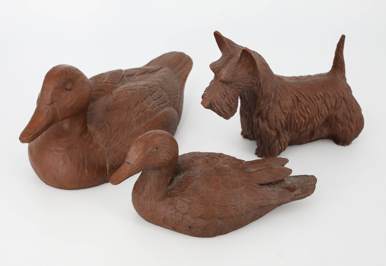 3 Vintage Red Mill Mfg Duck & Scottish Terrier Figures (1 of 6)