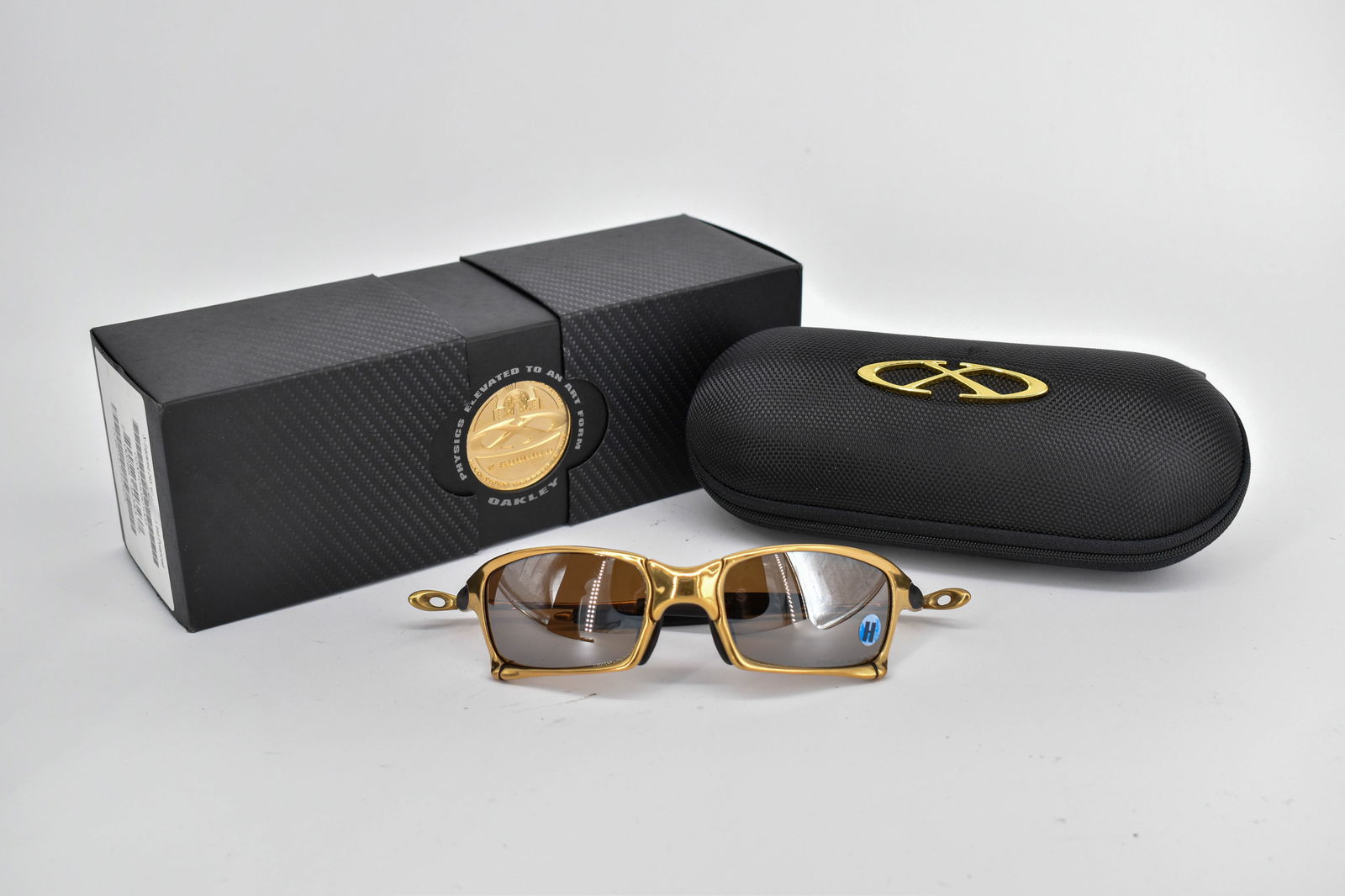 Oakley Juliet Polished/Titanium Clear Polarized Lens Double