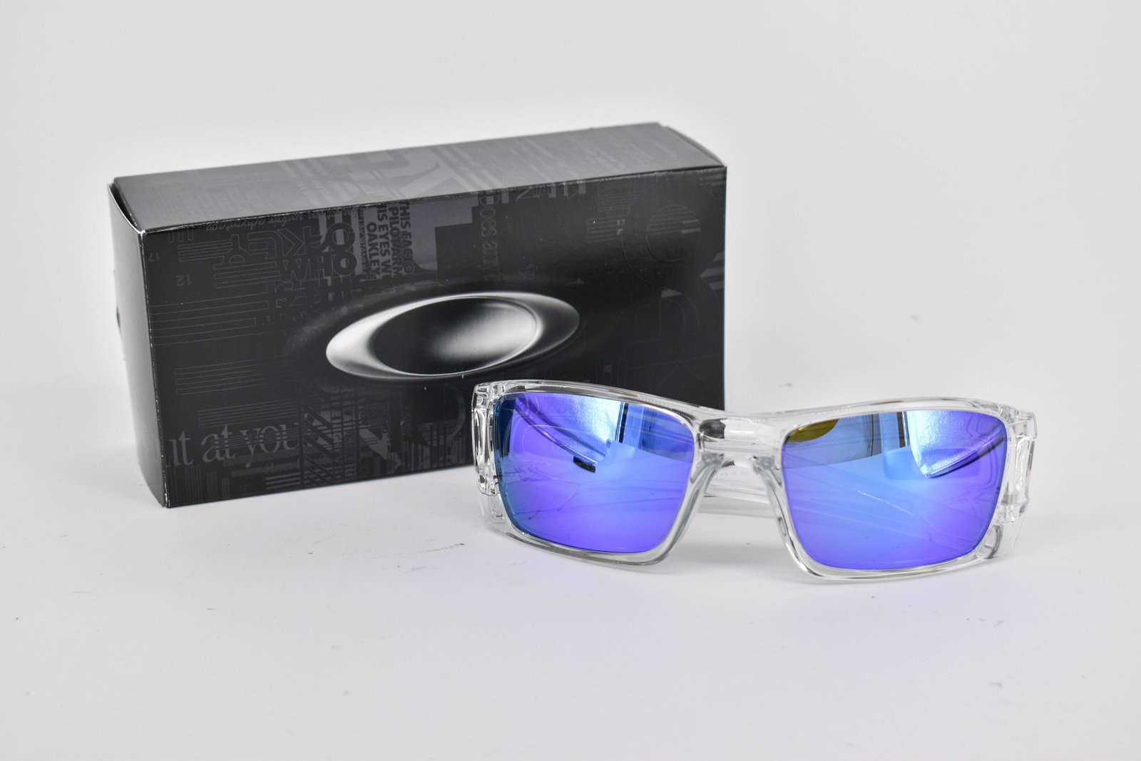 Oakley Fuel Cell Sunglasses, Polished Clear/Violet Iridium (1 of 6)
