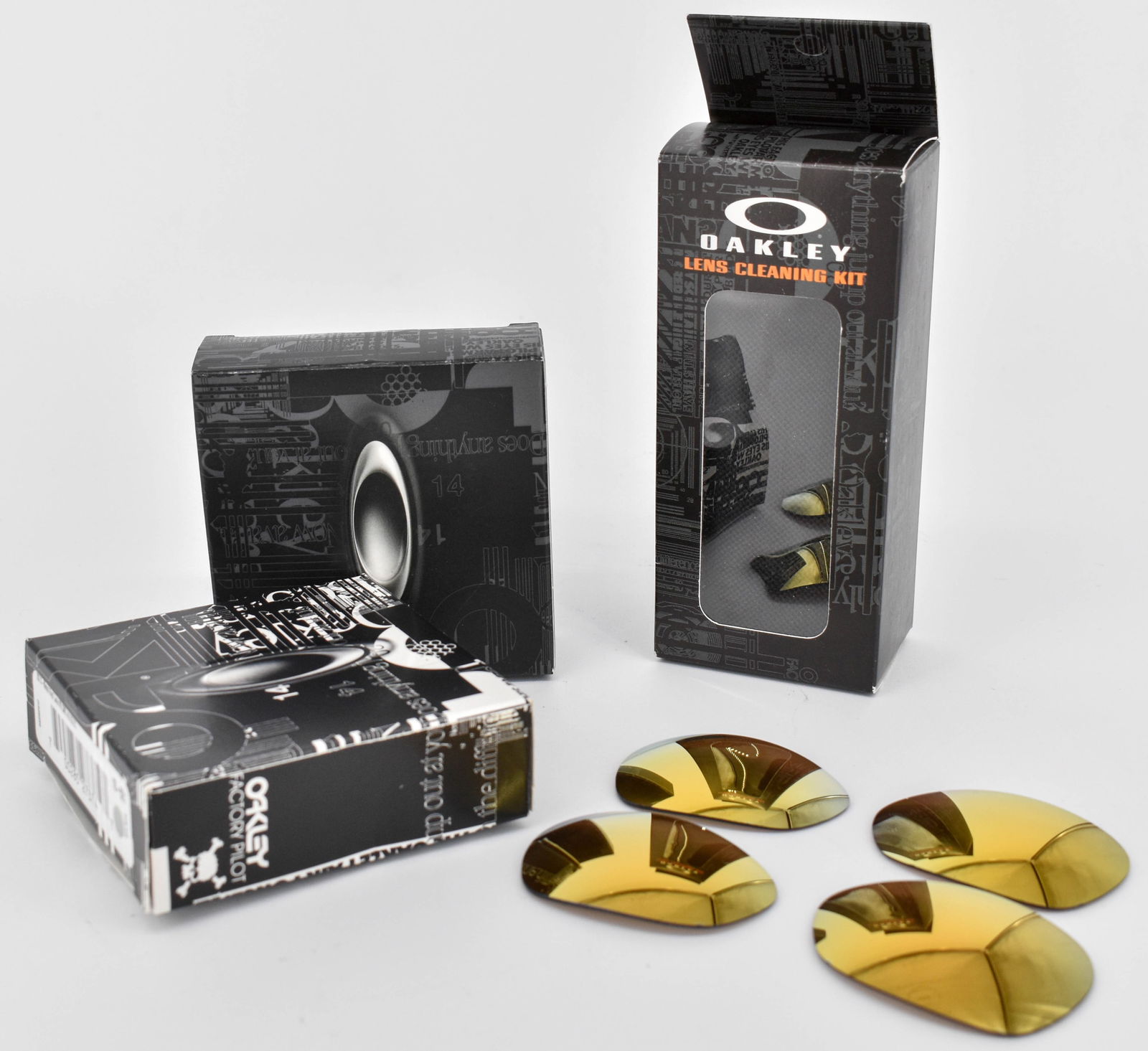 (2) Oakley X Squared X Metal Replacement Lens Kit 24K Iridium & Lens Cleaning Kit (1 of 6)