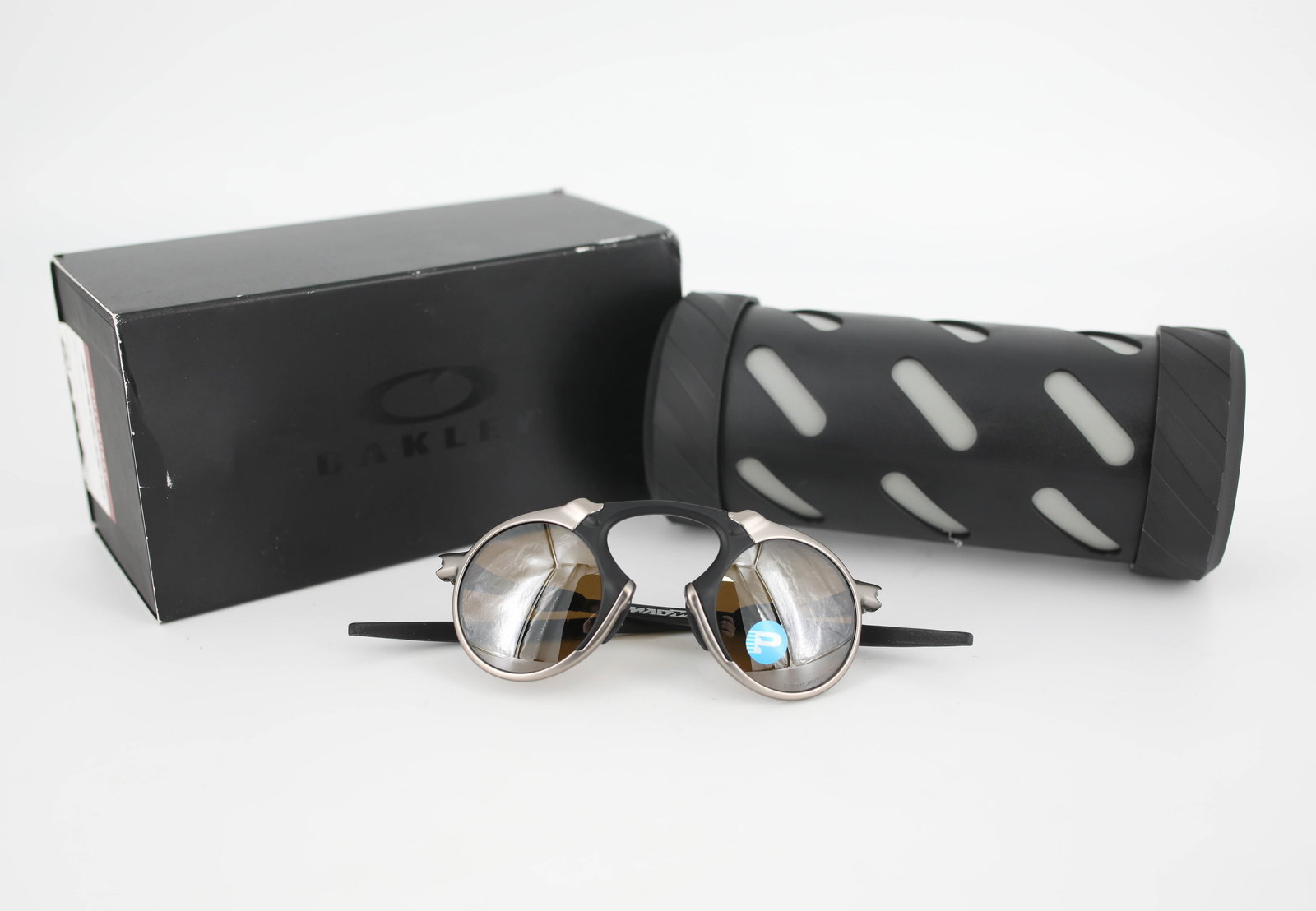 Oakley Madman Polarized Sunglasses, Plasma/Tungsten Iridium (1 of 7)