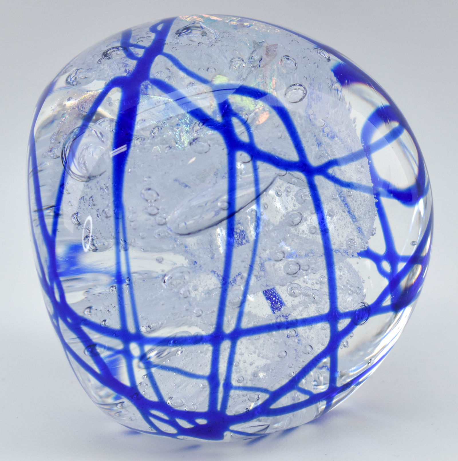 Rollin Karg Dichroic Art Glass Paperweight (1 of 9)