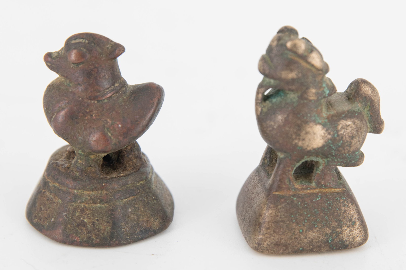 Pair of Bronze Burmese Animal Figure Opium Weights (1 of 4)