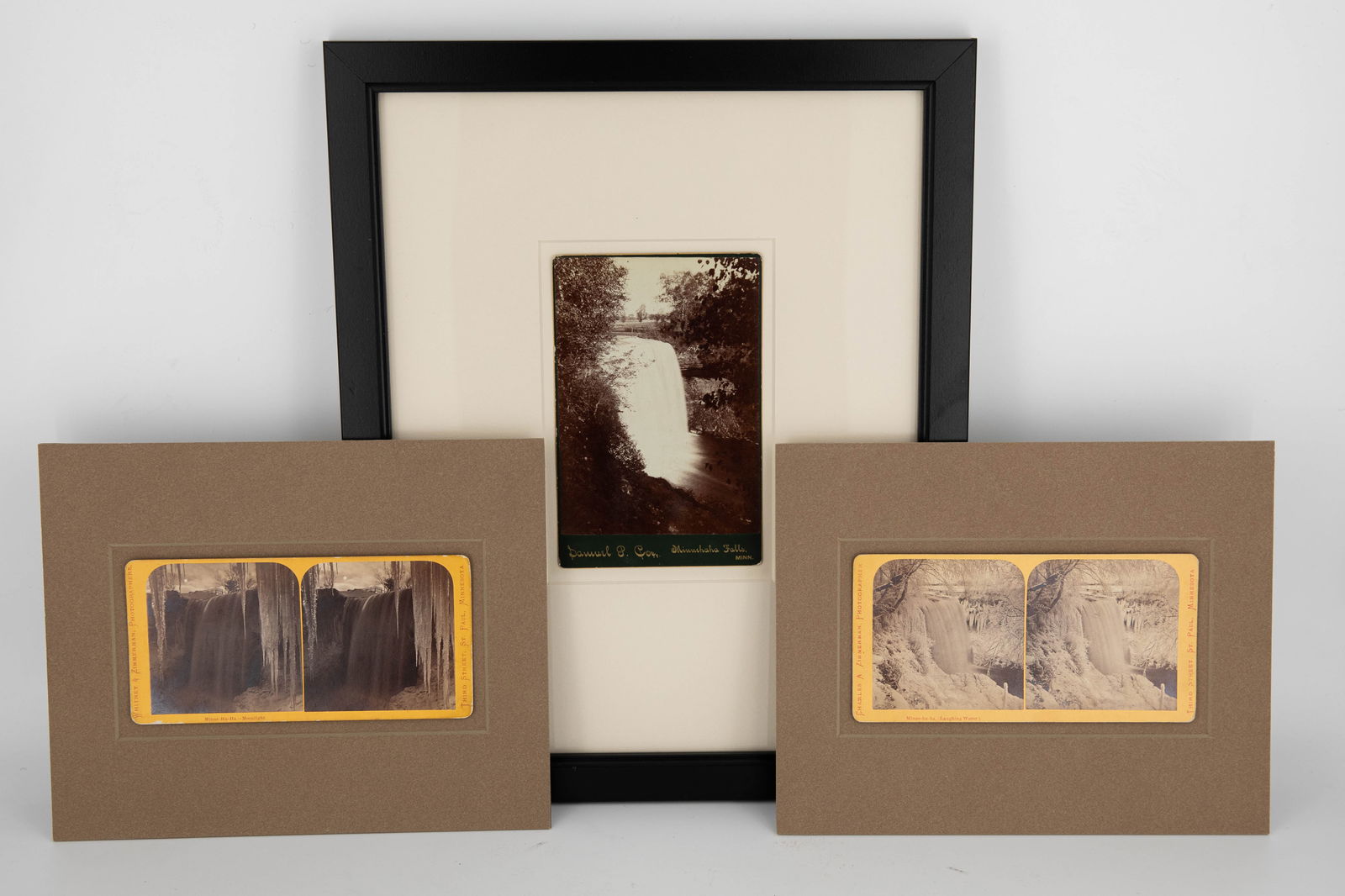 Antique Minnehaha Falls Photograph & Stereo Views (1 of 6)