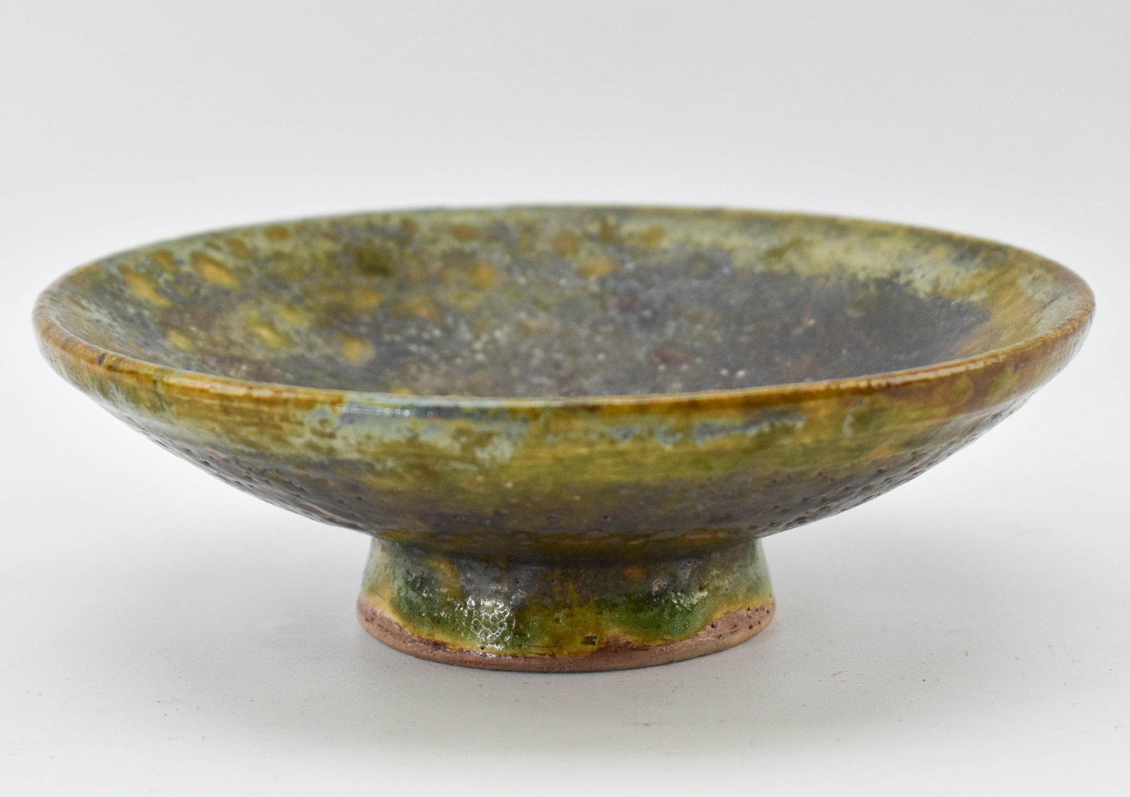 Vintage Ceramic Bowl, Metallic Glaze (1 of 8)