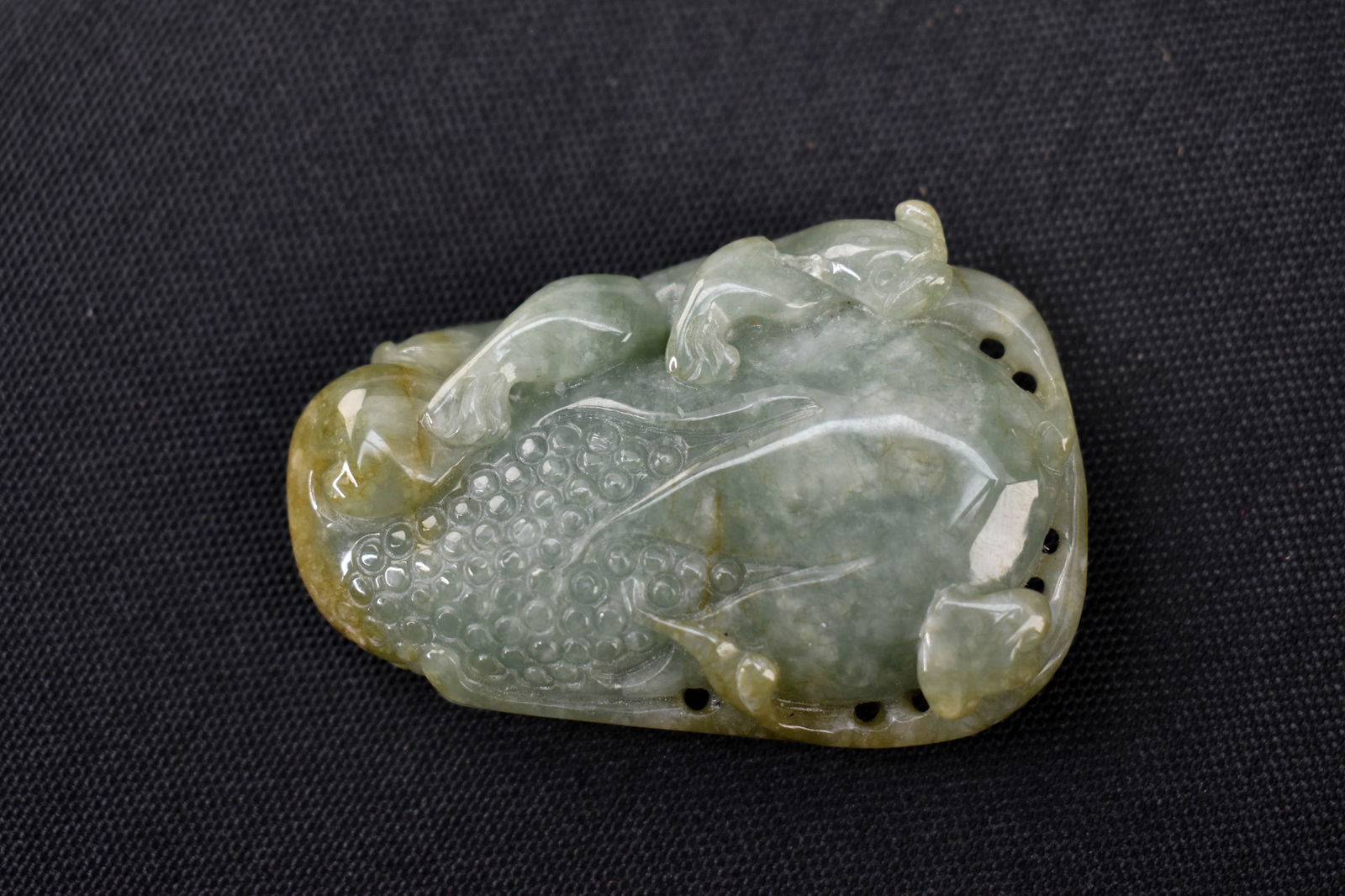 Chinese Carved Jade Tiger Pendant (1 of 5)