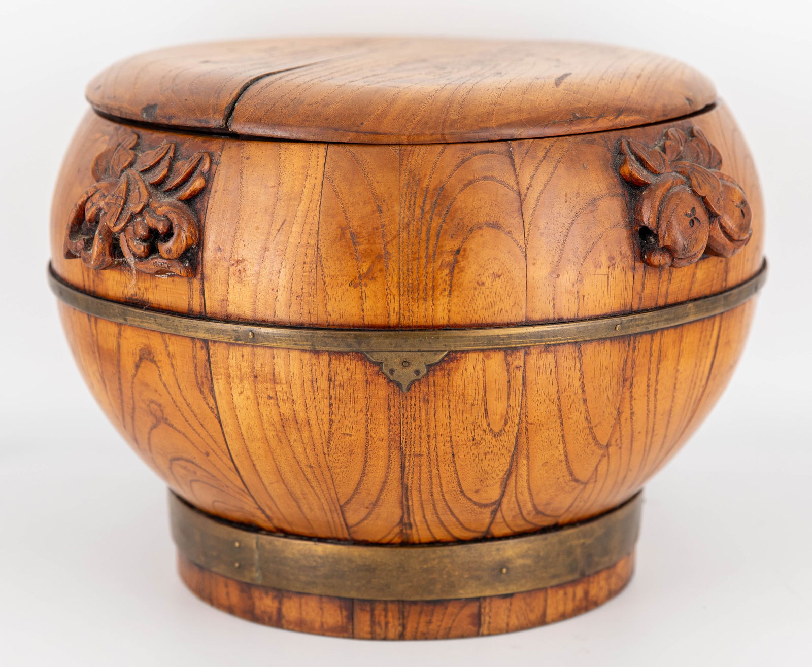 Antique Chinese Wooden Rice Bucket (1 of 8)