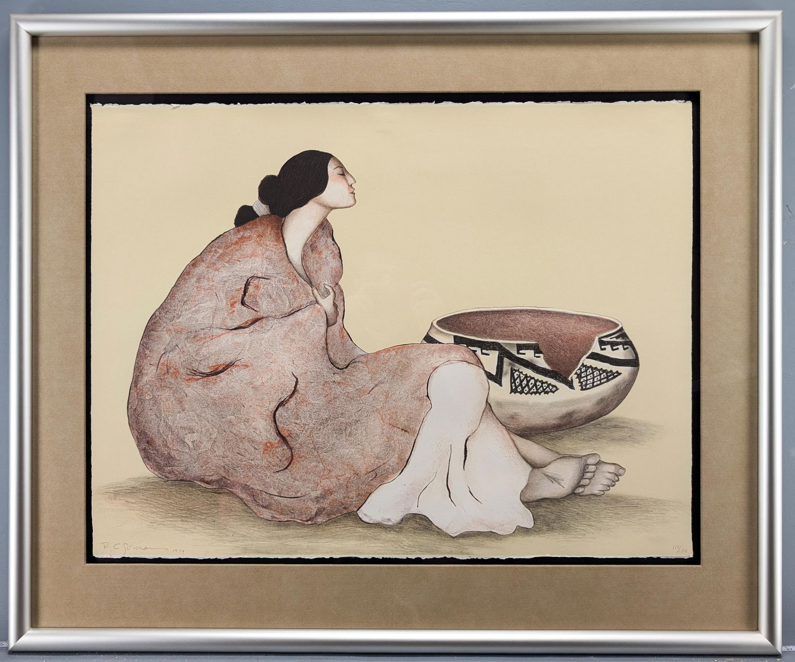 R.C. Gorman Tonto Bowl Original Signed Limited Lithograph (1 of 6)