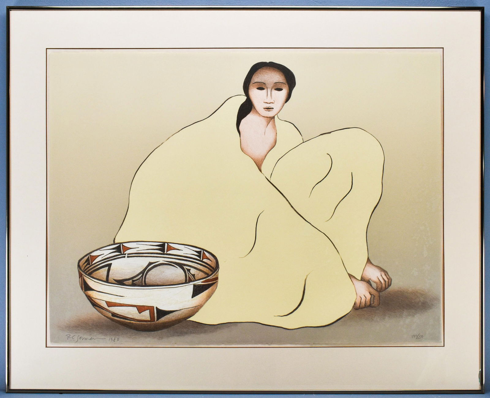 R.C. Gorman Zuni II Original Signed Limited Lithograph (1 of 7)