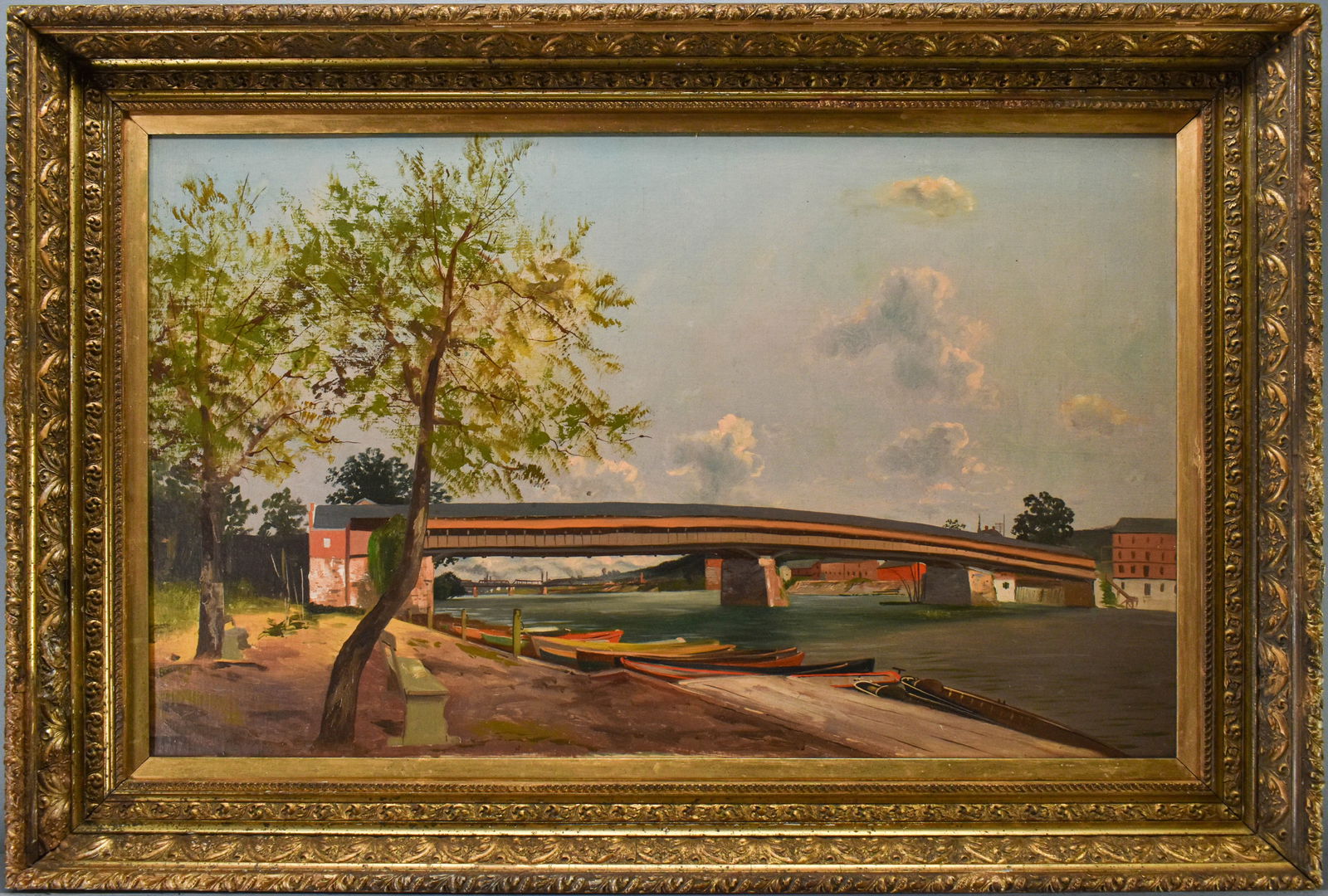 Bridge Over Lehigh Oil Painting (1 of 6)