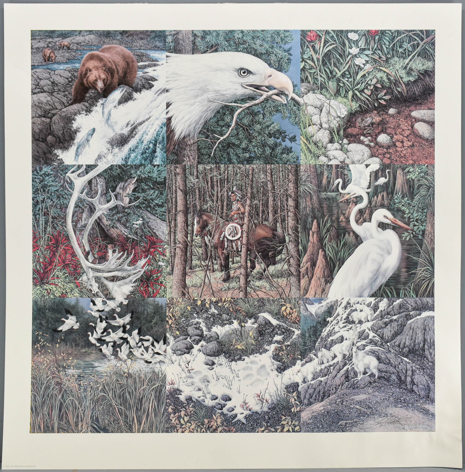 Signed Bev Doolittle Sacred Circle Lithograph (1 of 8)