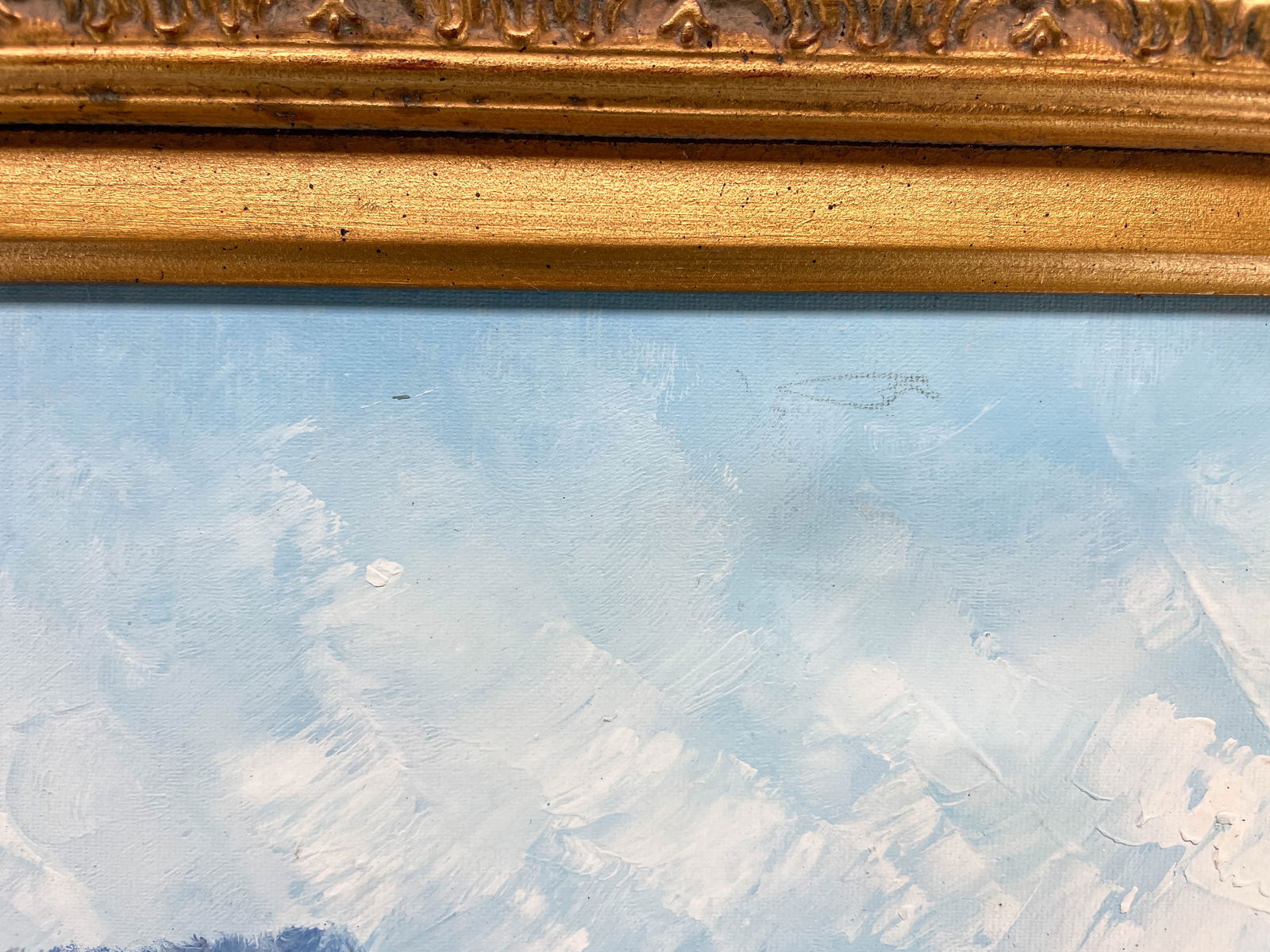 Large Mediterranean Seascape Oil Painting (1 of 6)