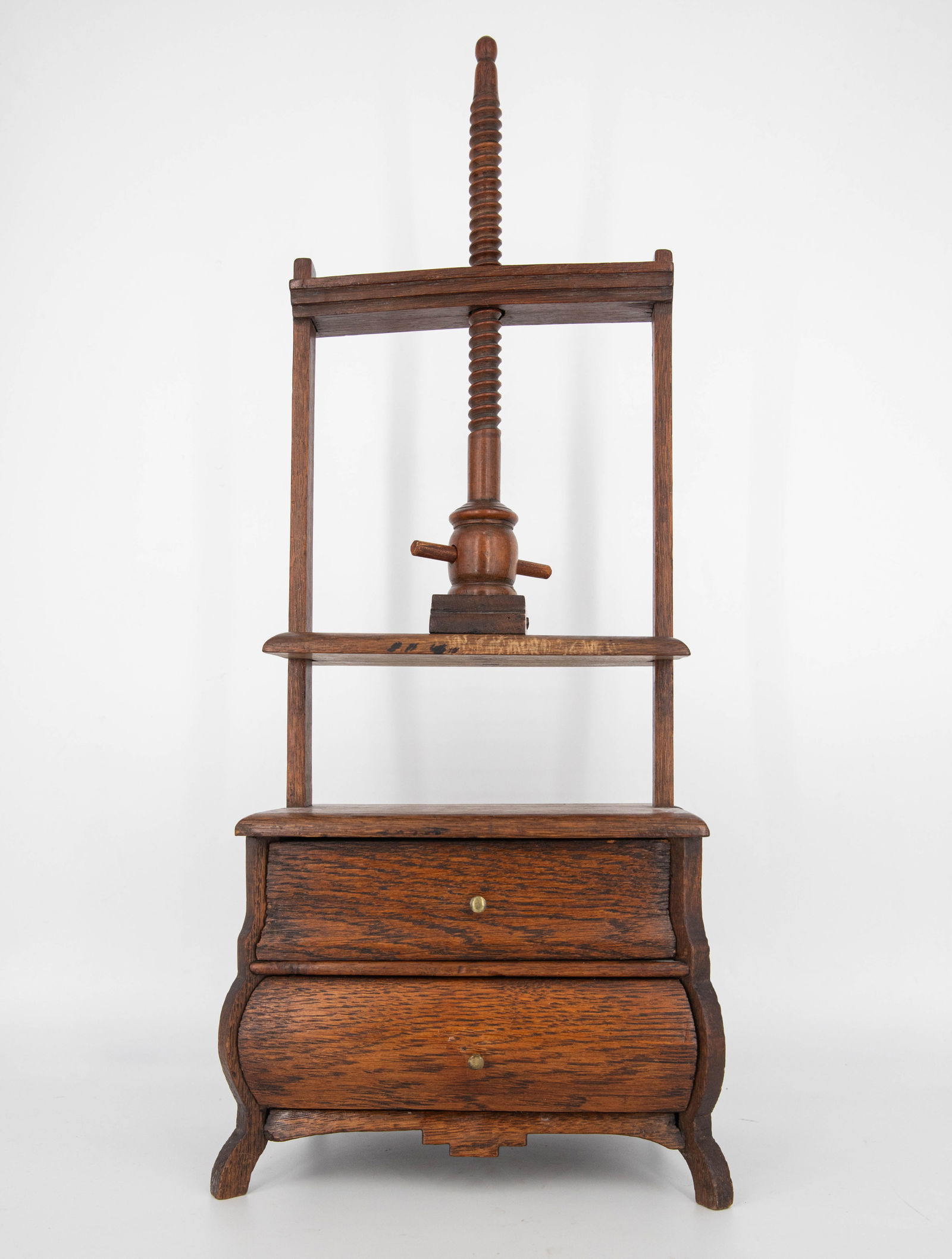 Antique 19th C. Small Dutch Wooden Book Press (1 of 9)