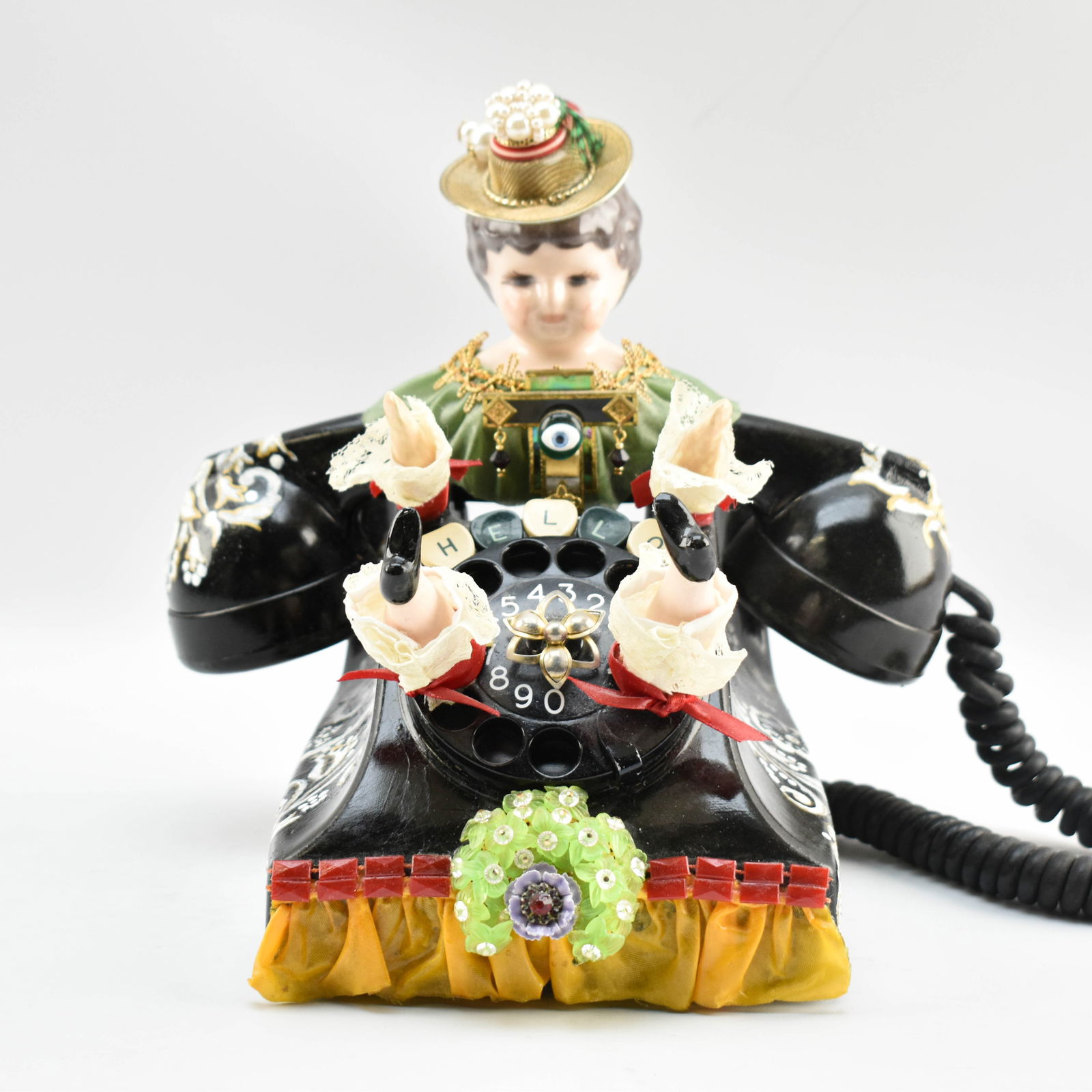 Rotary Phone Assemblage Sculpture by Lauretta Lowell (1 of 10)