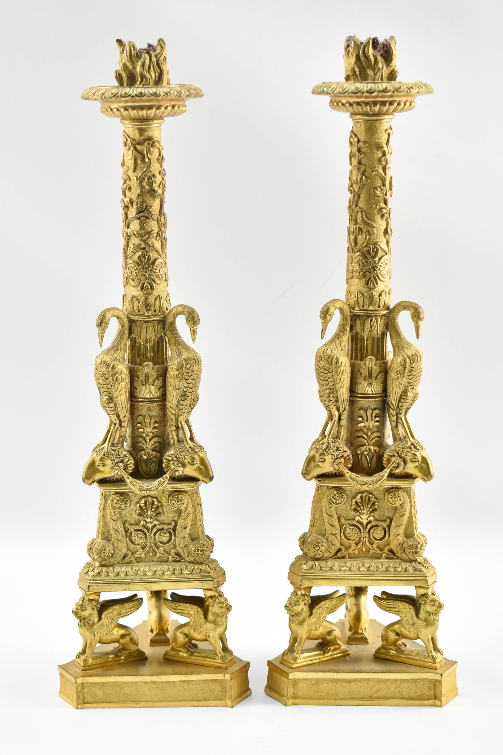 Pair of Ormolu Candlesticks After G. B. Piranesi (1 of 9)